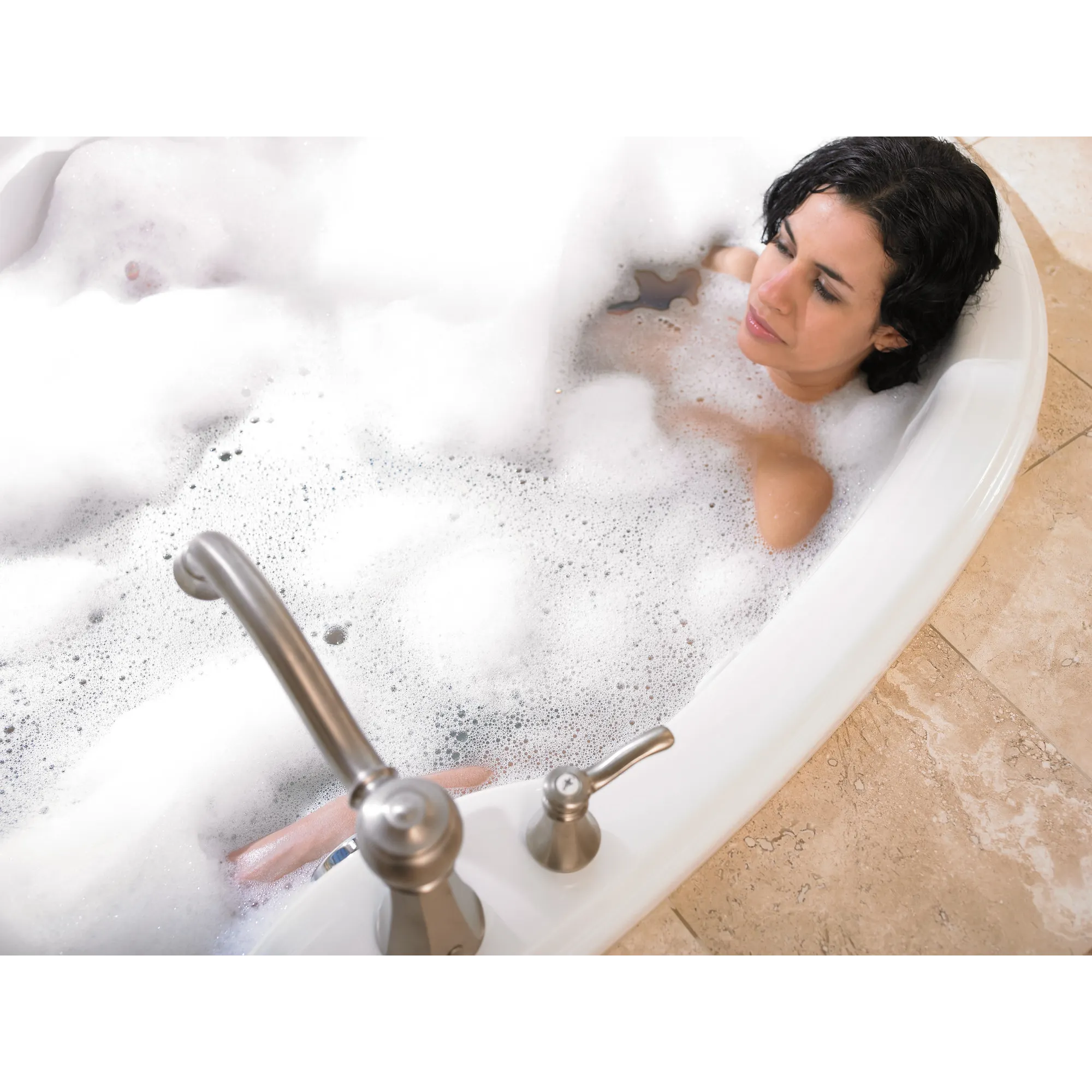 Vestige Chrome two-handle high arc roman tub faucet - Image 6