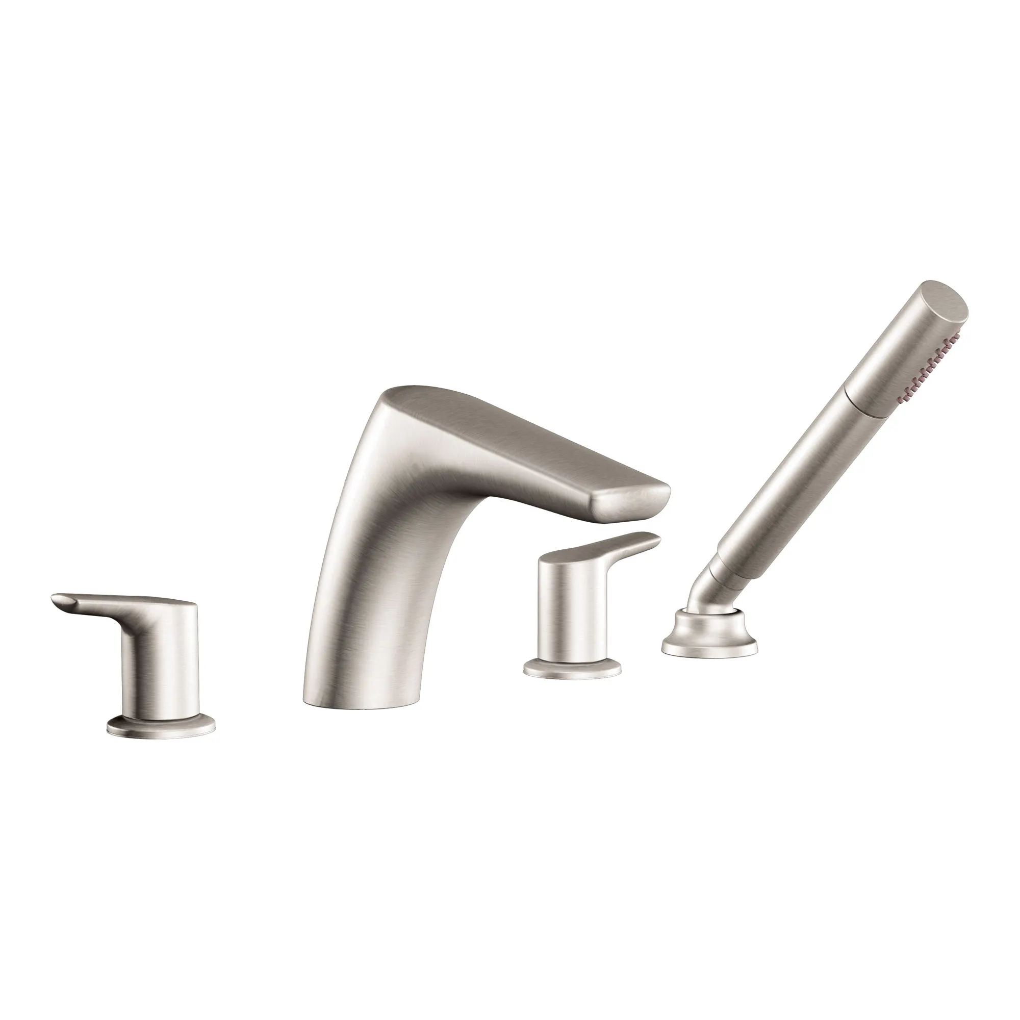 Method Chrome Two-Handle Low Arc Roman Tub Faucet including Handheld Shower - Image 2