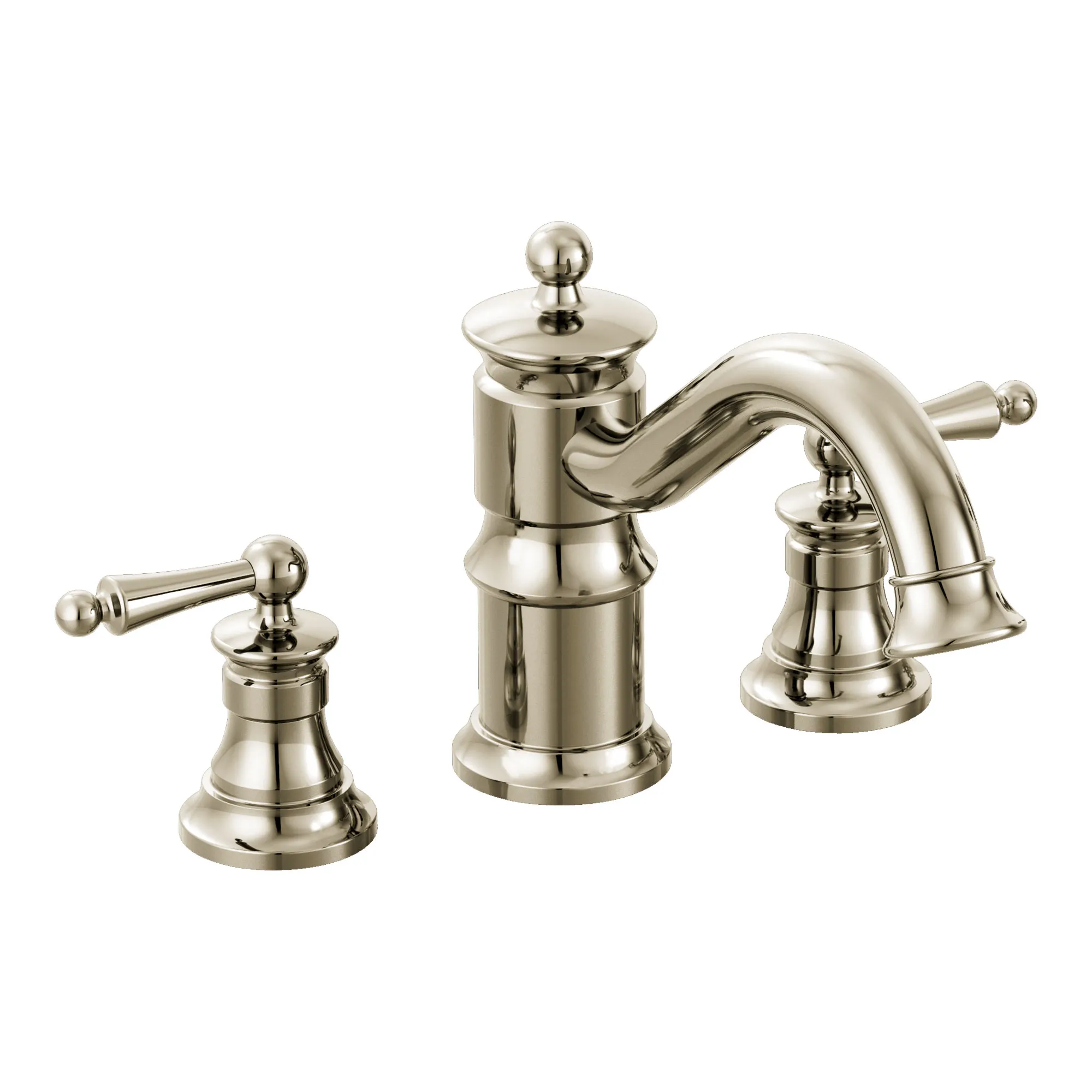 Waterhill Chrome Two-Handle High Arc Roman Tub Faucet - Image 2