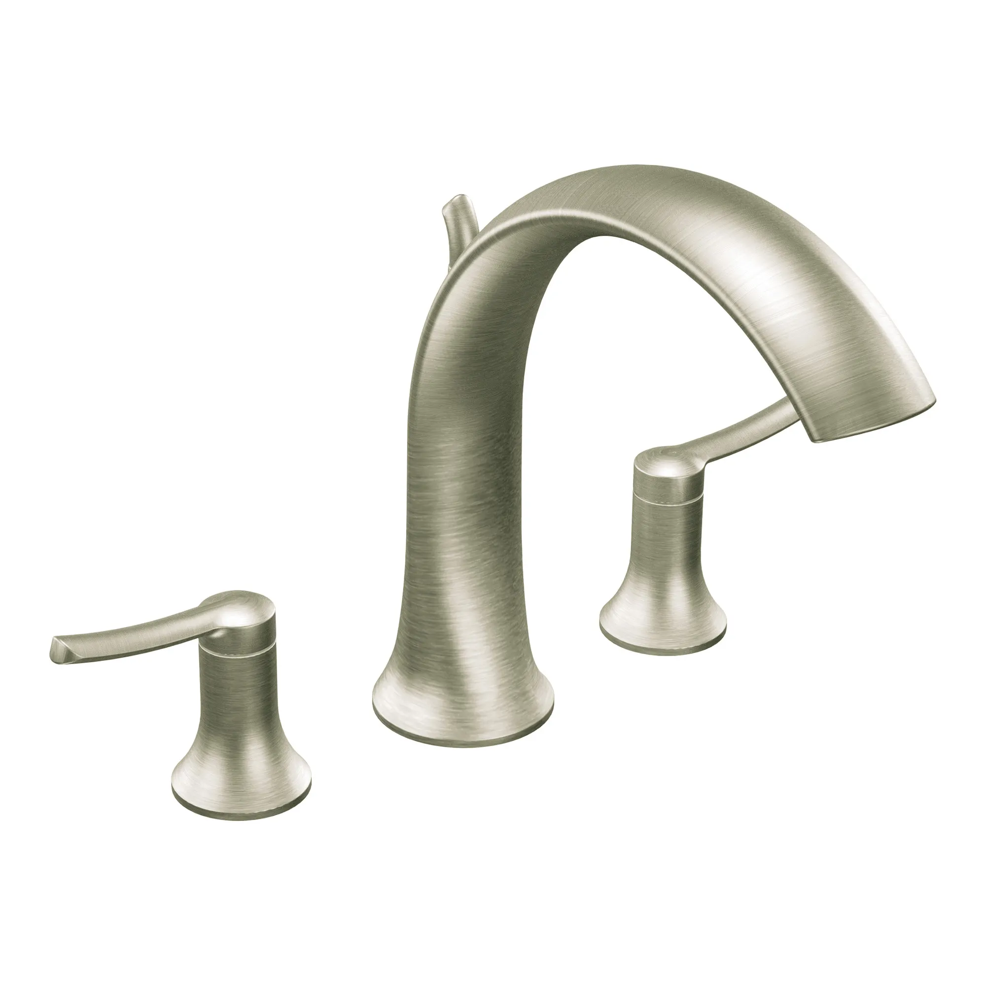 Fina Chrome two-handle high arc roman tub faucet - Image 2