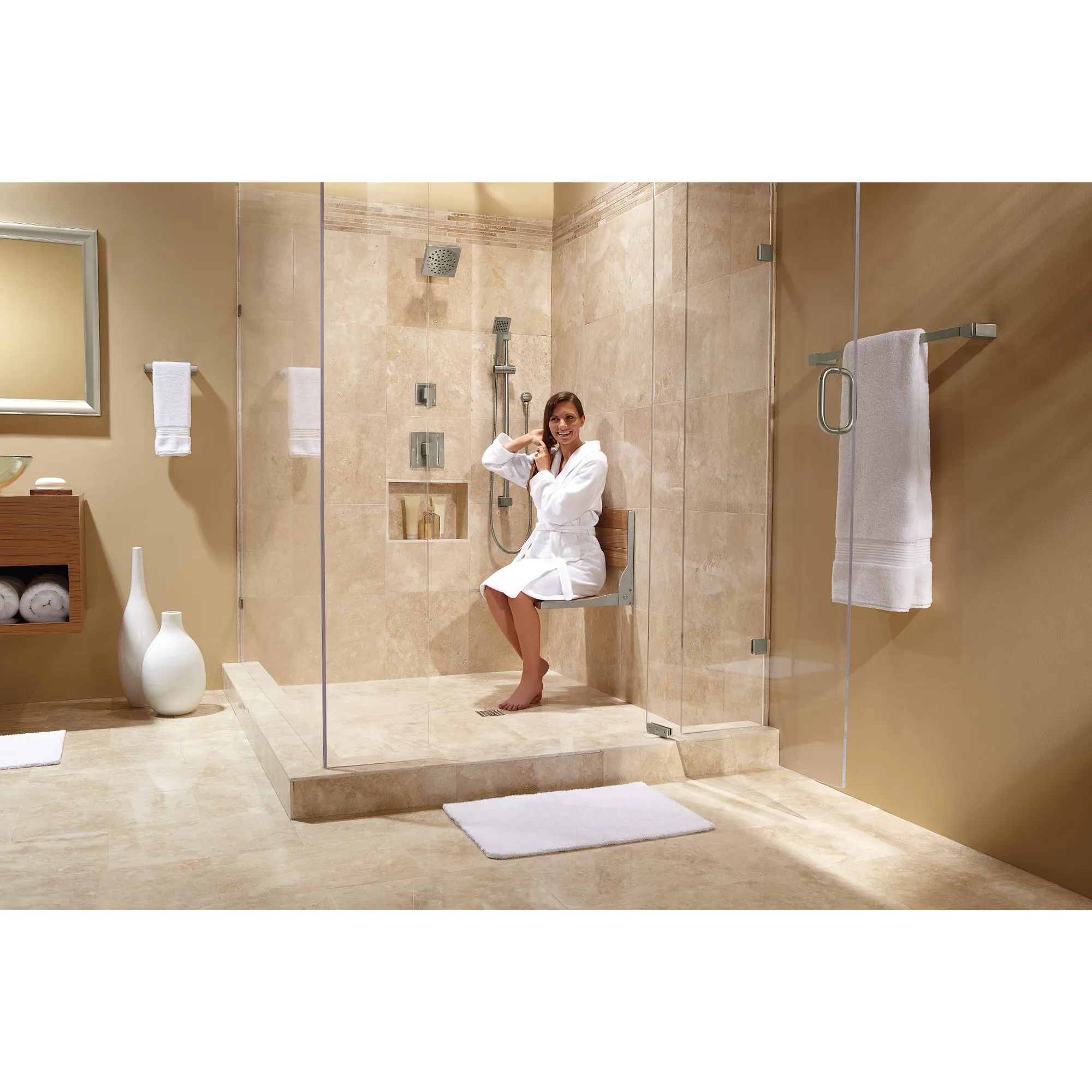90 Degree Chrome Transfer Tub/Shower - Image 4