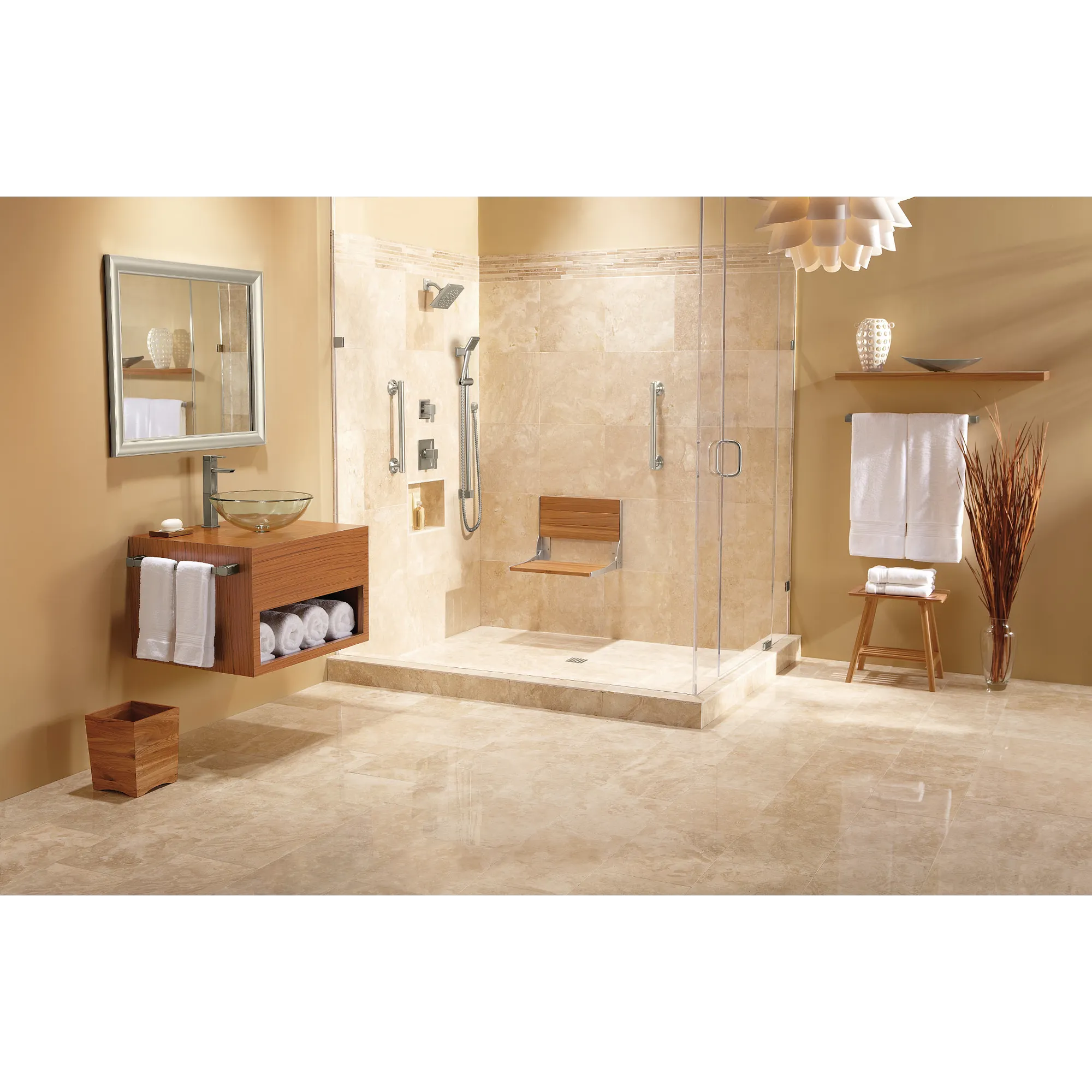 90 Degree Chrome Transfer Tub/Shower - Image 6