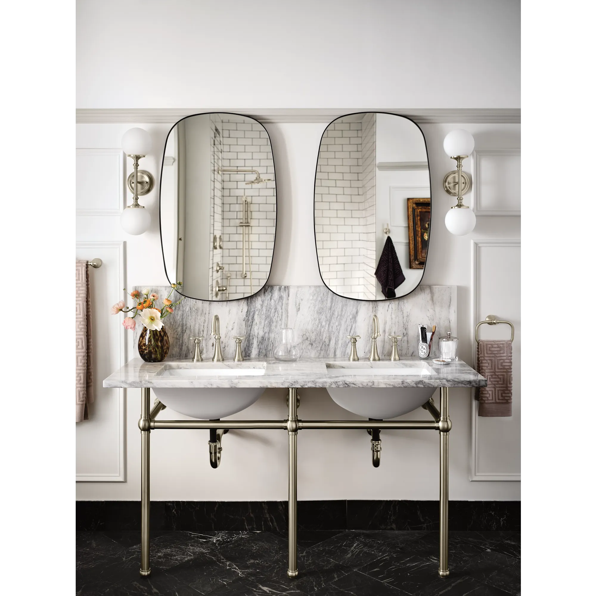 Colinet Chrome two-handle high arc bathroom faucet - Image 14