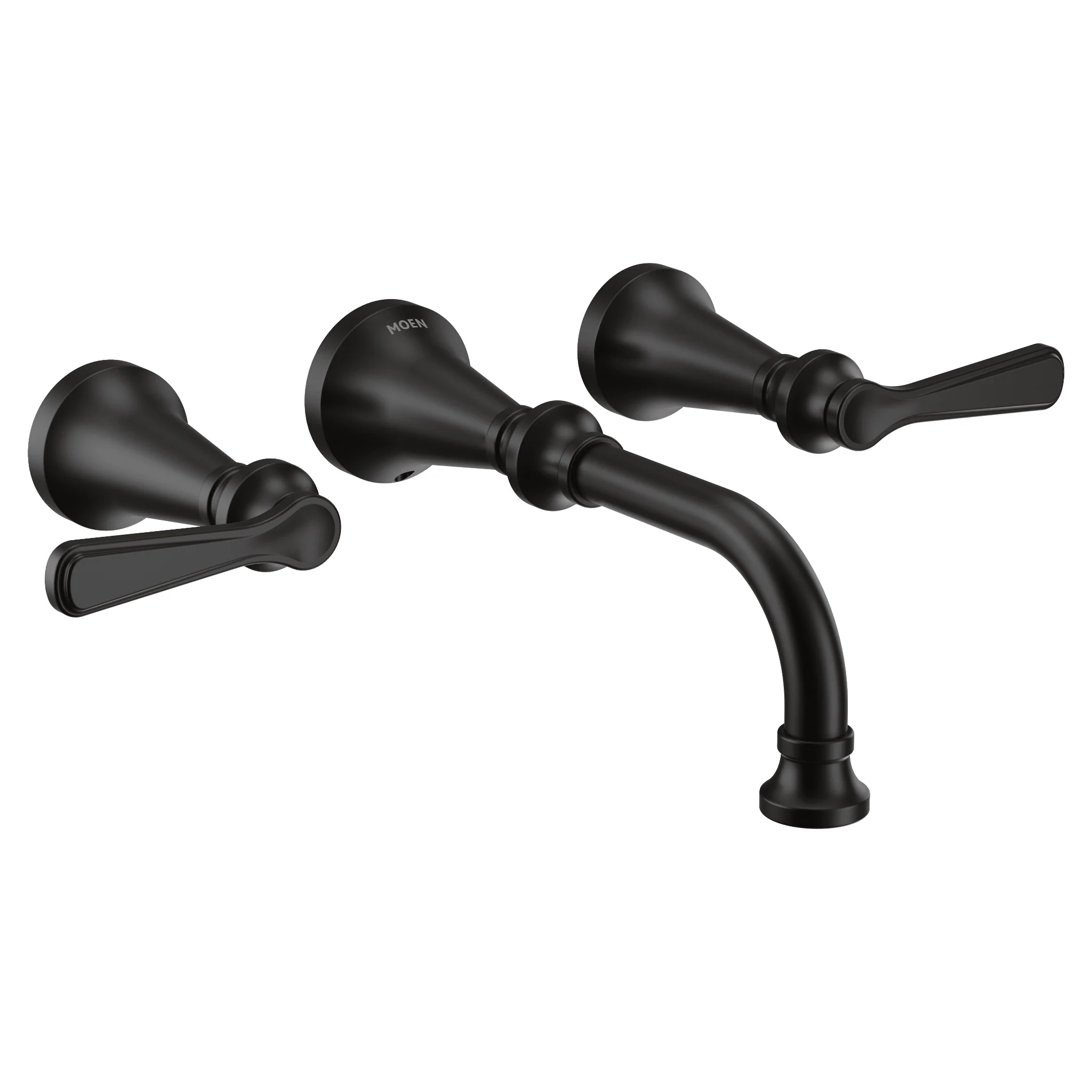 Colinet Chrome two-handle wall mount bathroom faucet - Image 4