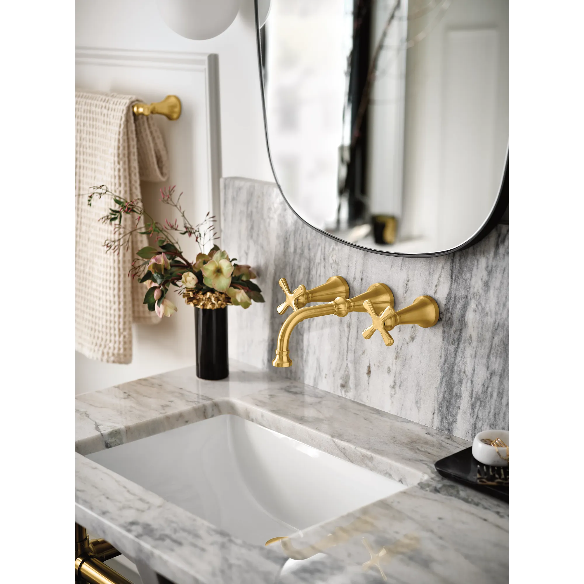 Colinet Chrome two-handle wall mount bathroom faucet - Image 20
