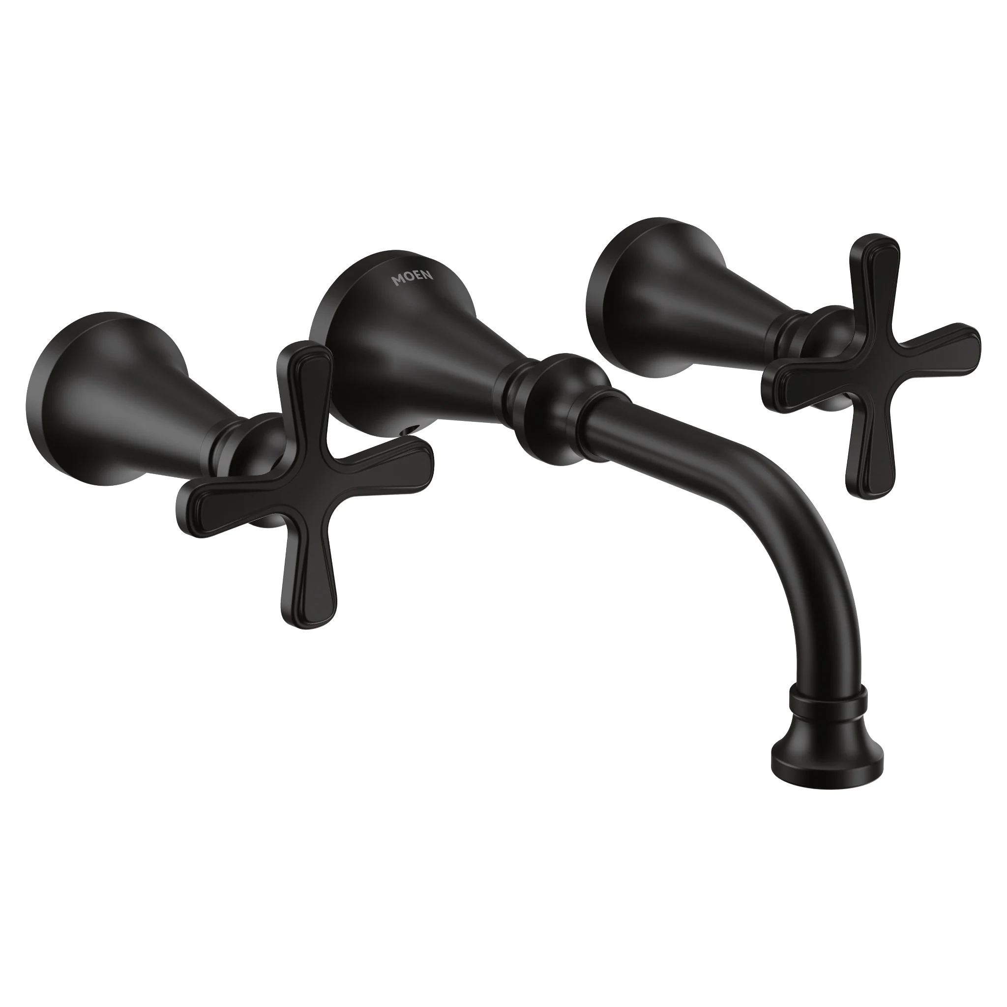 Colinet Chrome two-handle wall mount bathroom faucet - Image 4