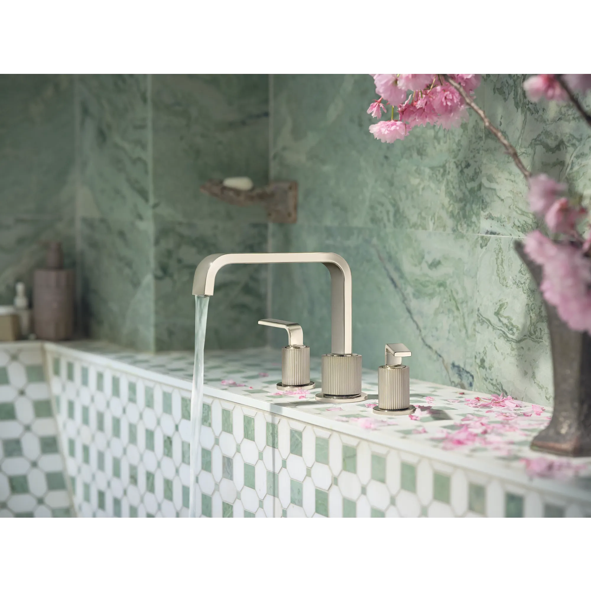 Cambium Chrome two-handle high arc roman tub faucet - Image 11