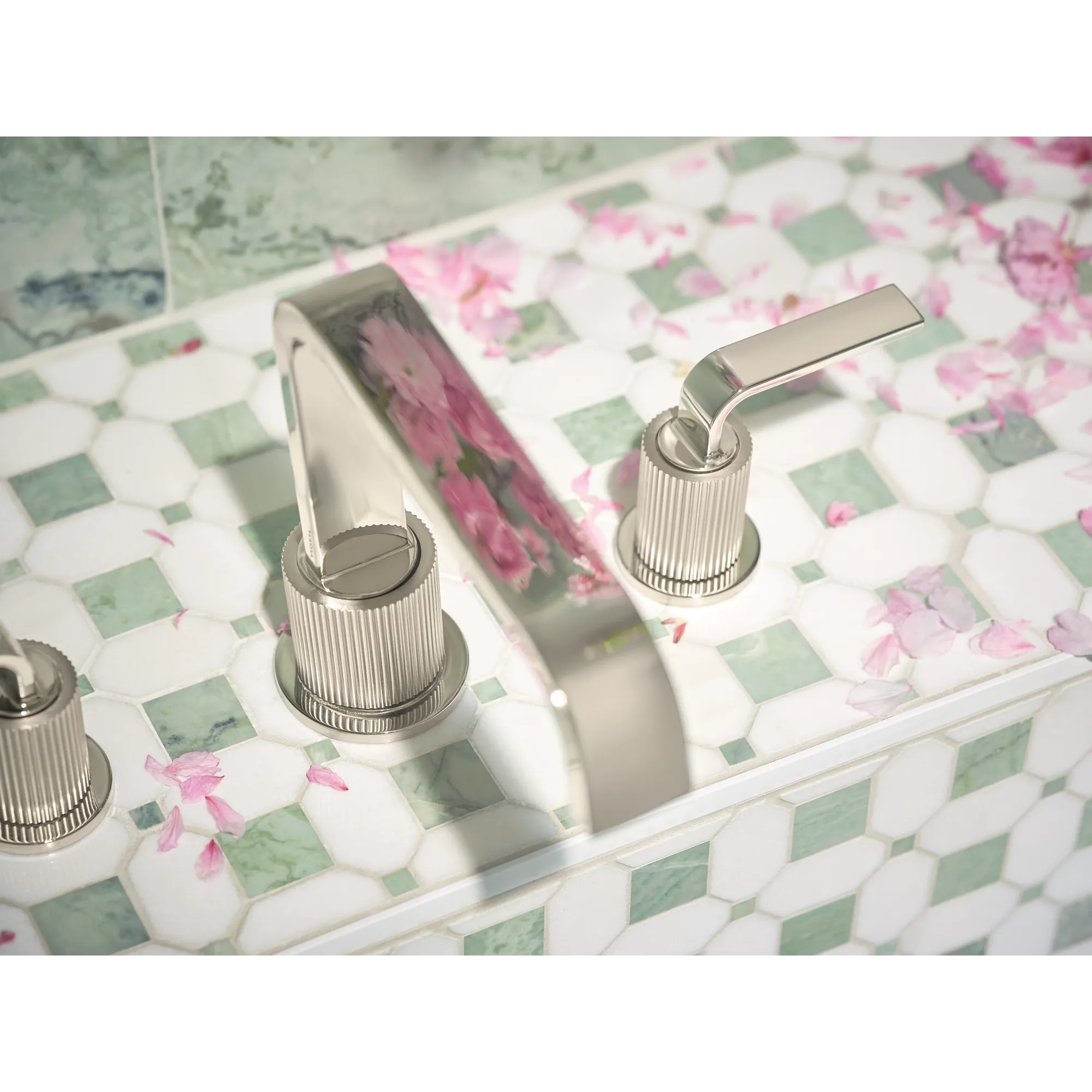 Cambium Chrome two-handle high arc roman tub faucet - Image 8