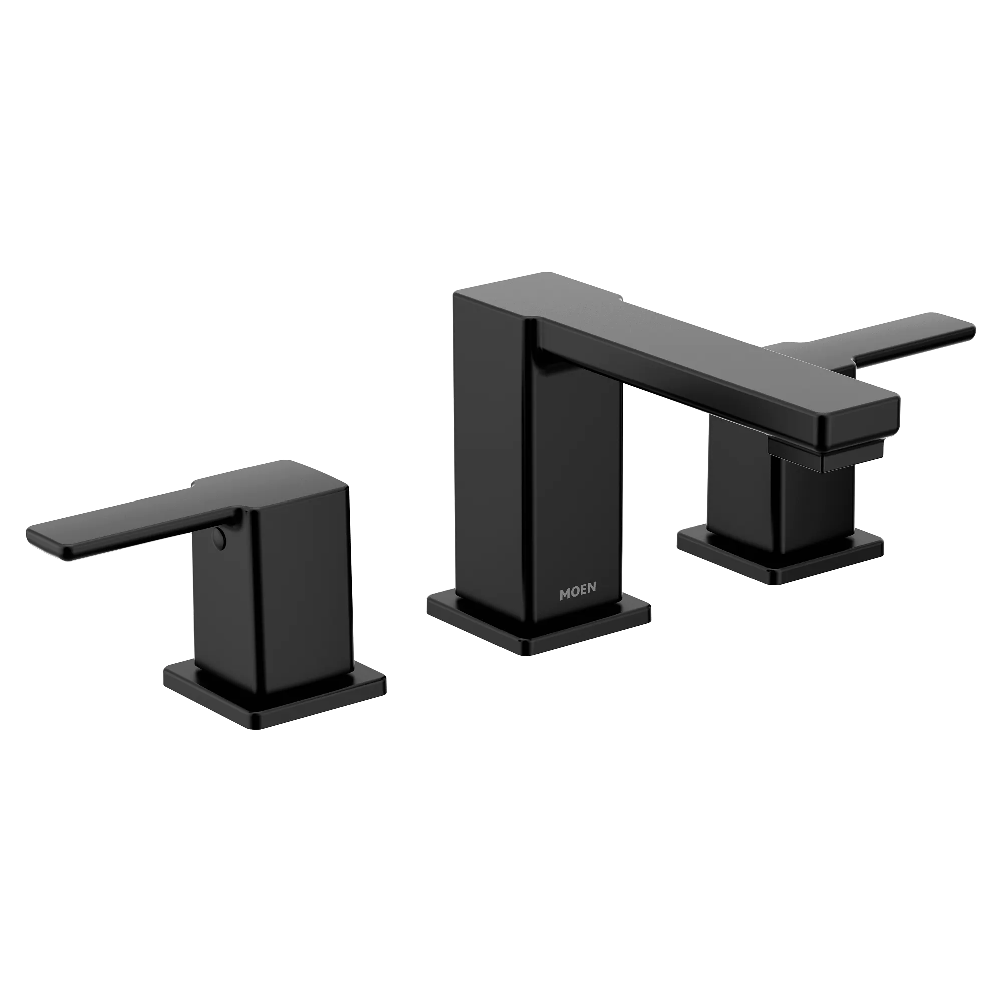 90 Degree Chrome Two-Handle Low Arc Bathroom Faucet - Image 6