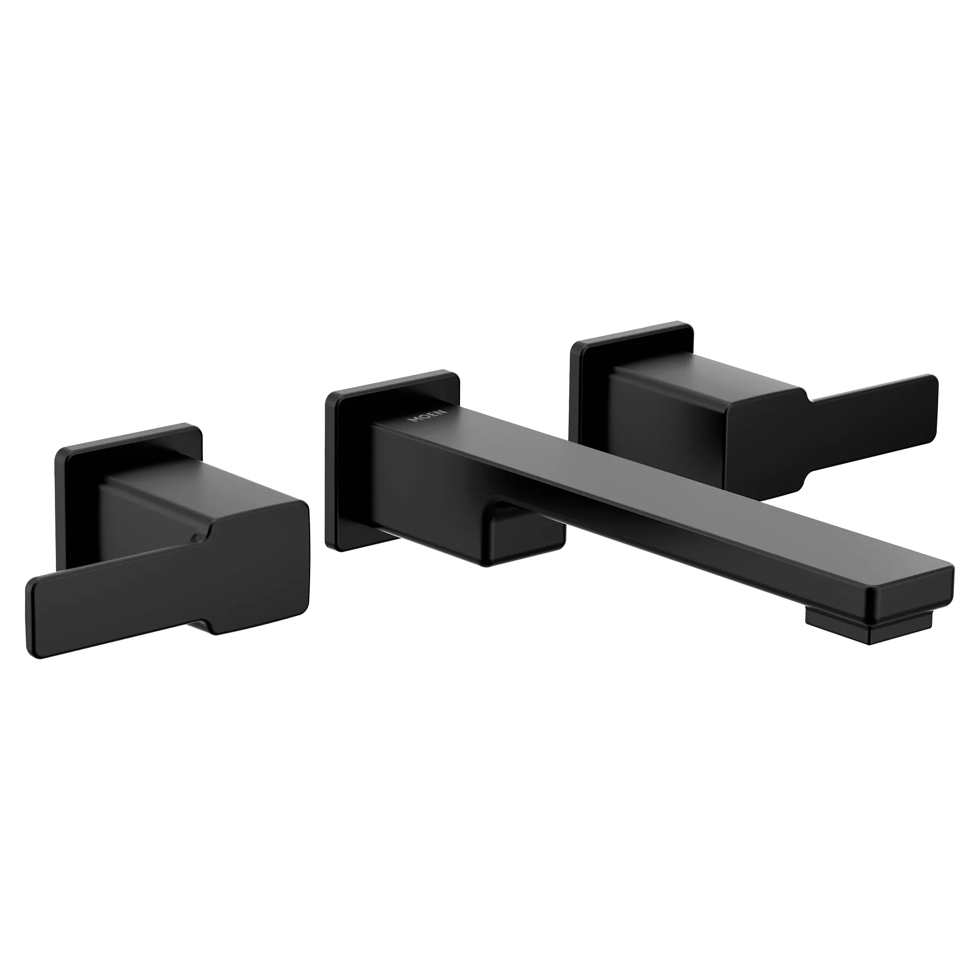 90 Degree Chrome Two-Handle Wall Mount Bathroom Faucet - Image 5