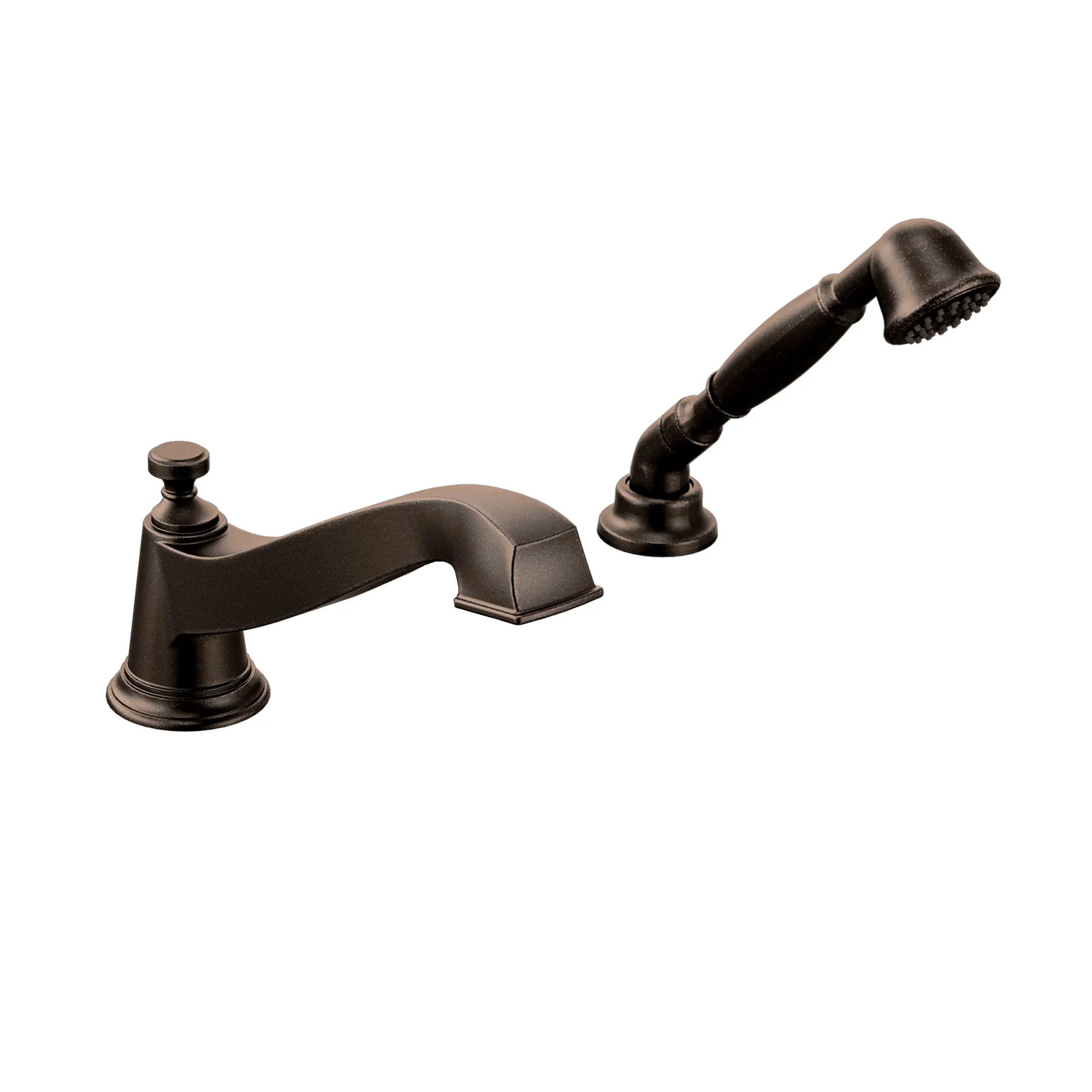 Rothbury Chrome low arc roman tub faucet includes hand shower - Image 2