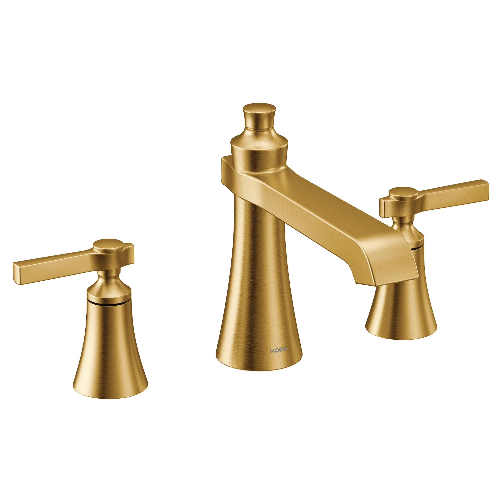 Flara Chrome two-handle high arc roman tub faucet - Image 4