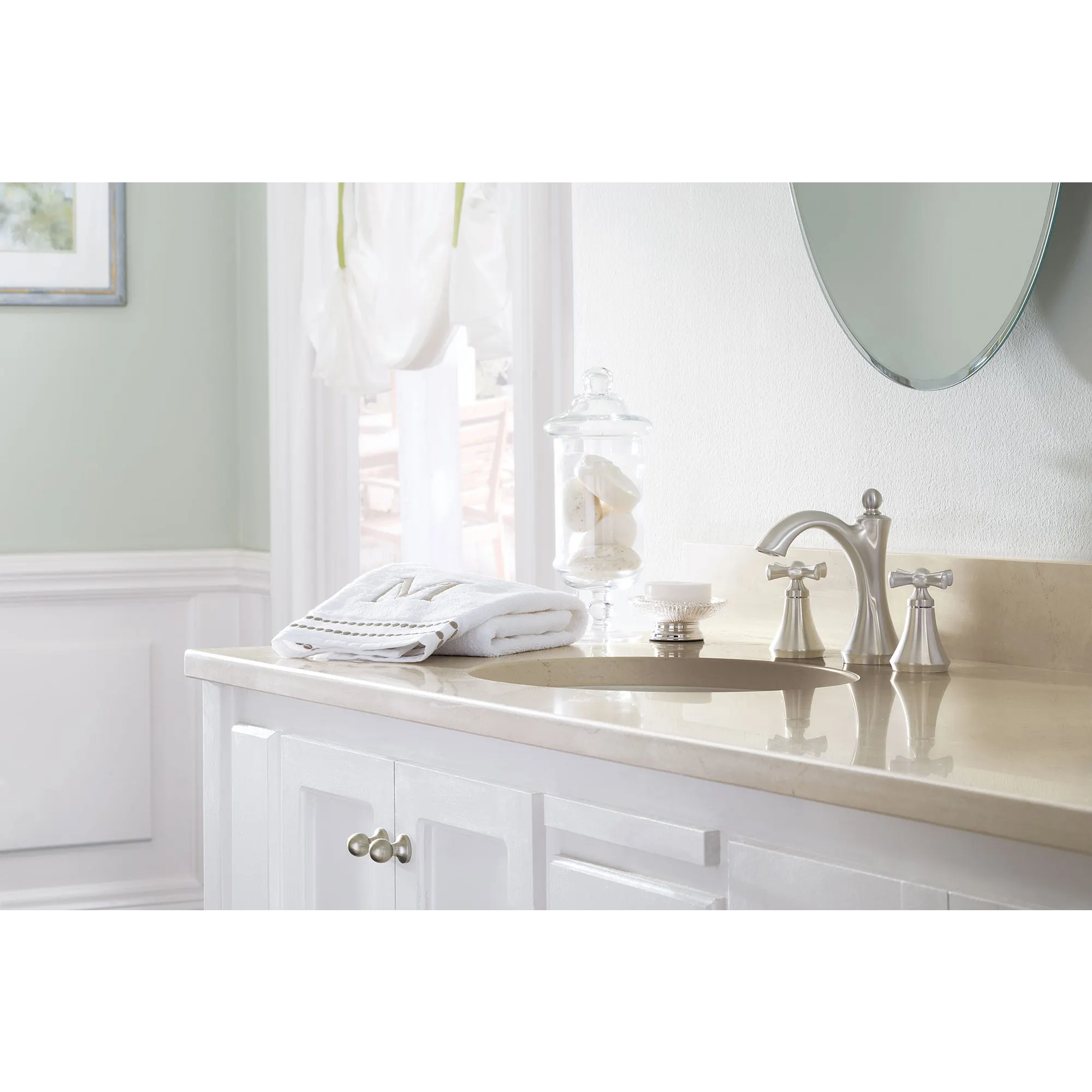Wynford Chrome two-handle high arc bathroom faucet - Image 10