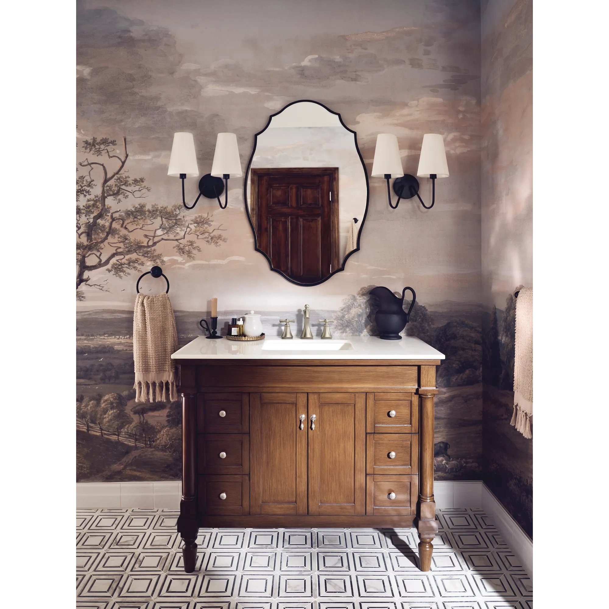 Wynford Chrome two-handle high arc bathroom faucet - Image 11