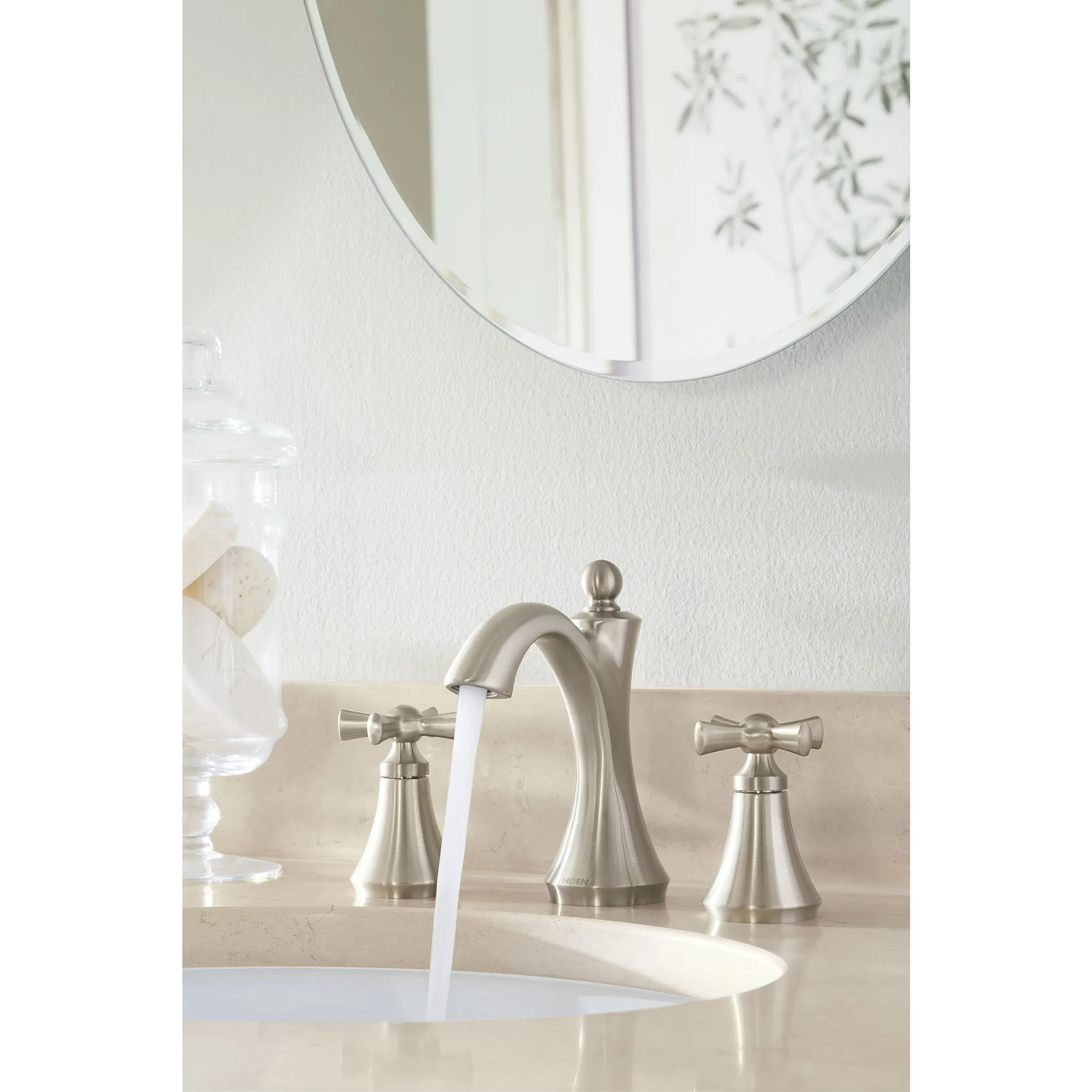 Wynford Chrome two-handle high arc bathroom faucet - Image 8