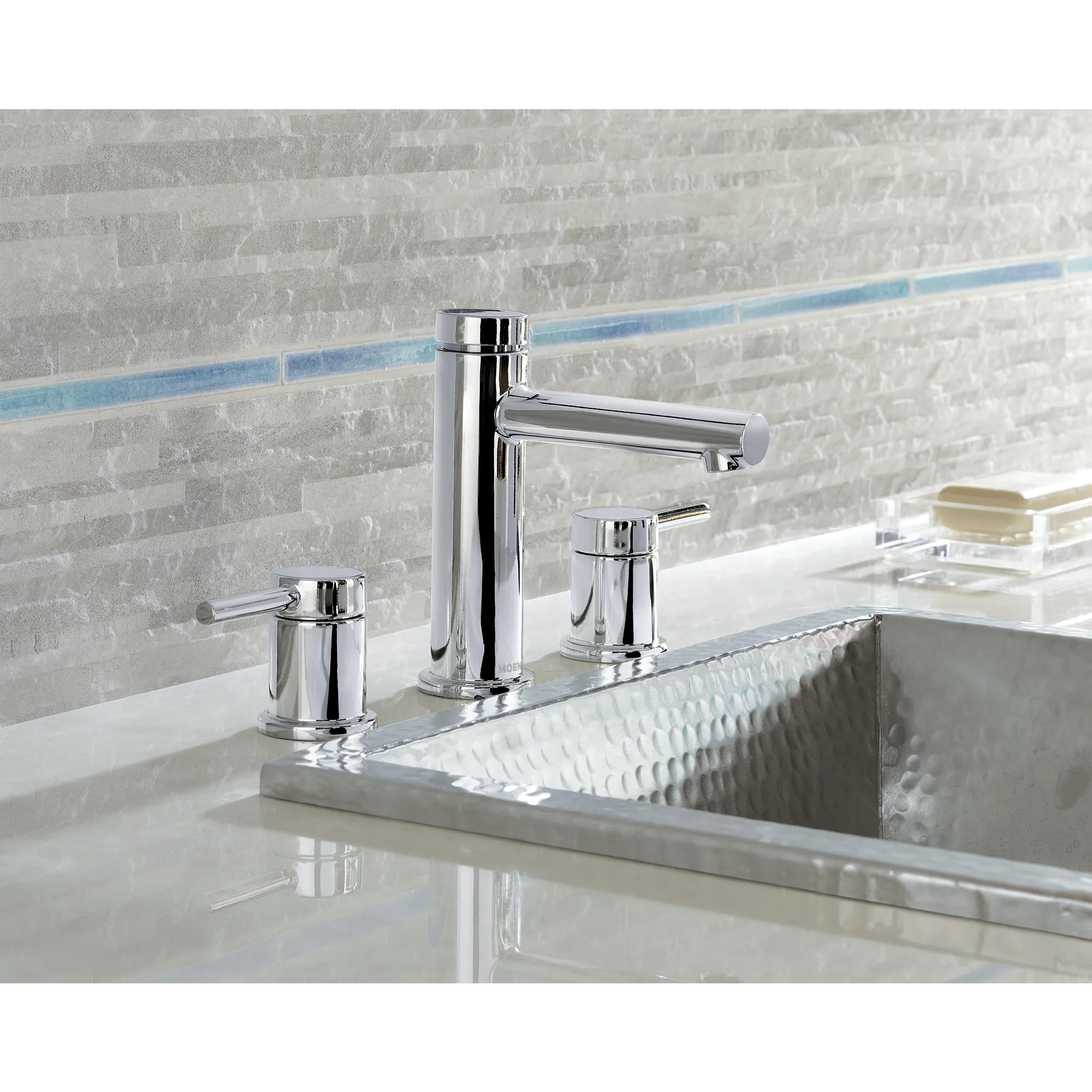 Align Chrome two-handle high arc bathroom faucet - Image 2