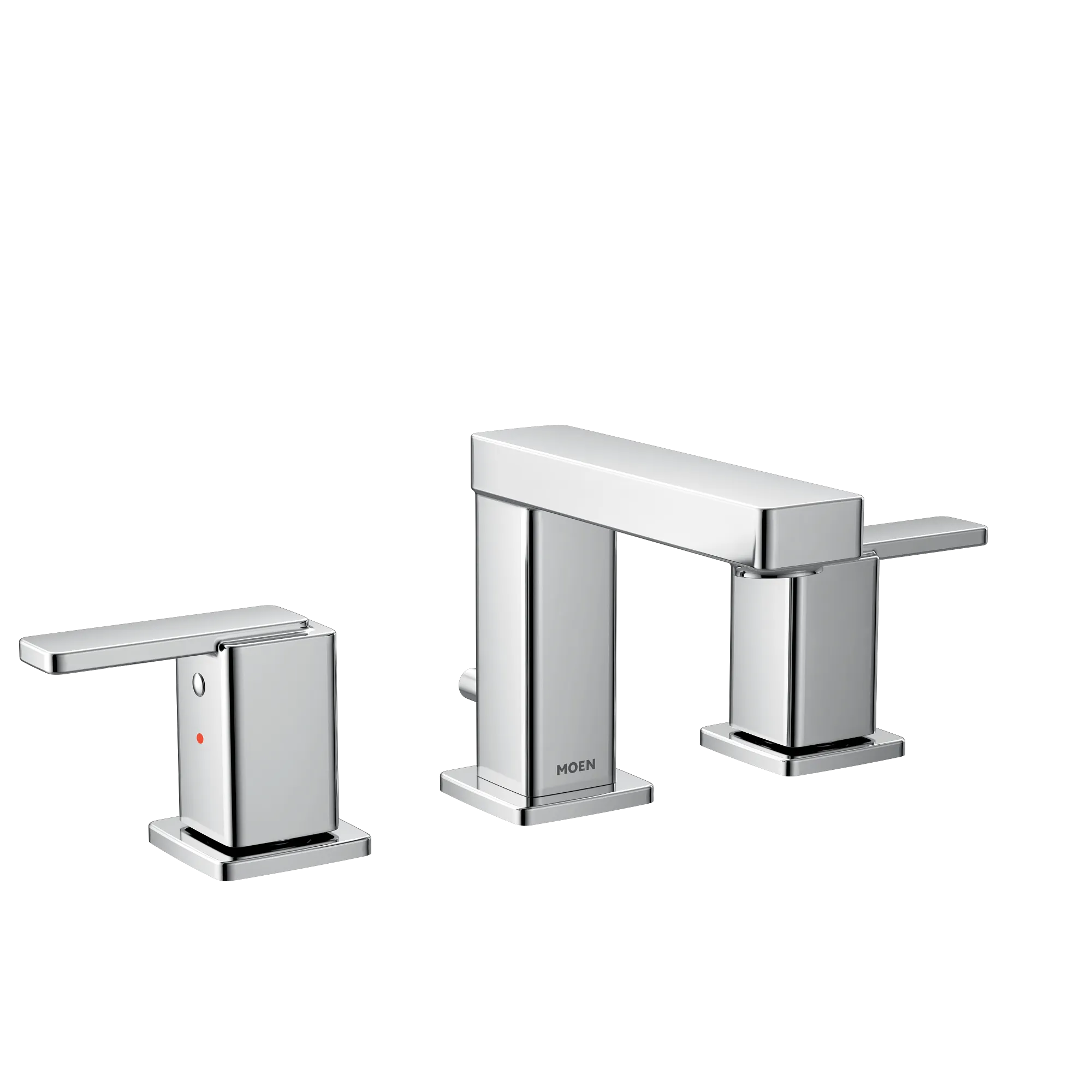 Iver Chrome two-handle high arc bathroom faucet - Image 2