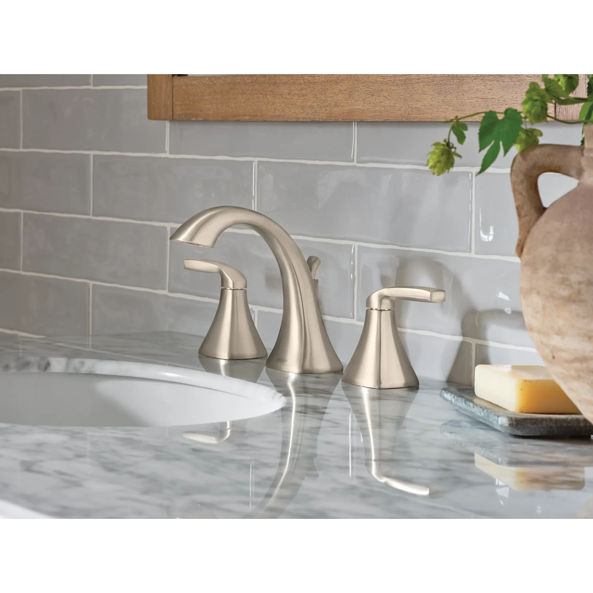 Voss Chrome two-handle high arc bathroom faucet - Image 15
