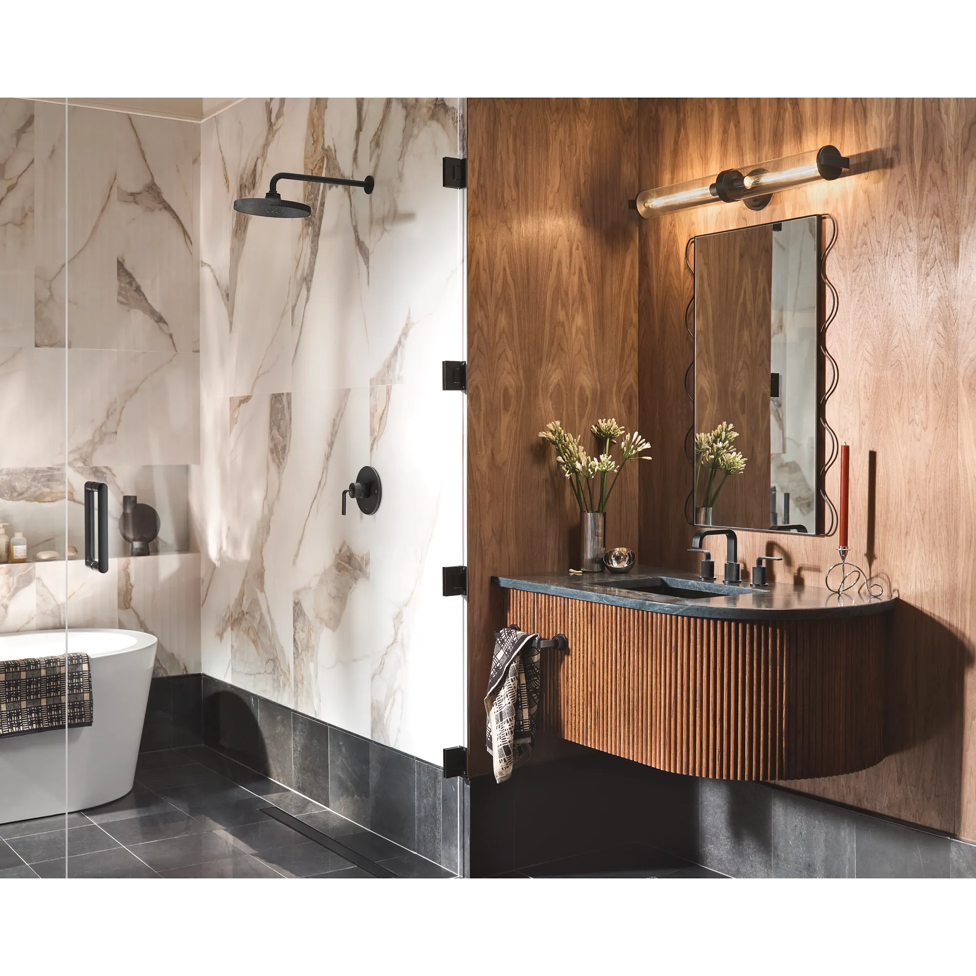 Cambium Chrome two-handle high arc bathroom faucet - Image 9