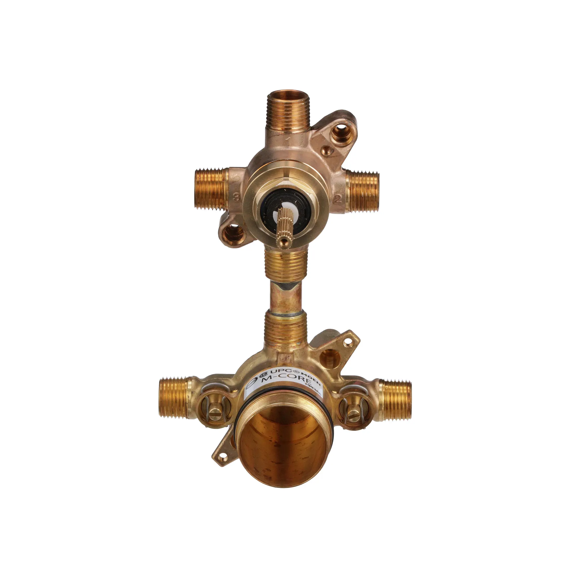 M-CORE Transfer 1/2" Cc/ips Connection Includes Pressure Balancing Stops Volume Control - Image 2