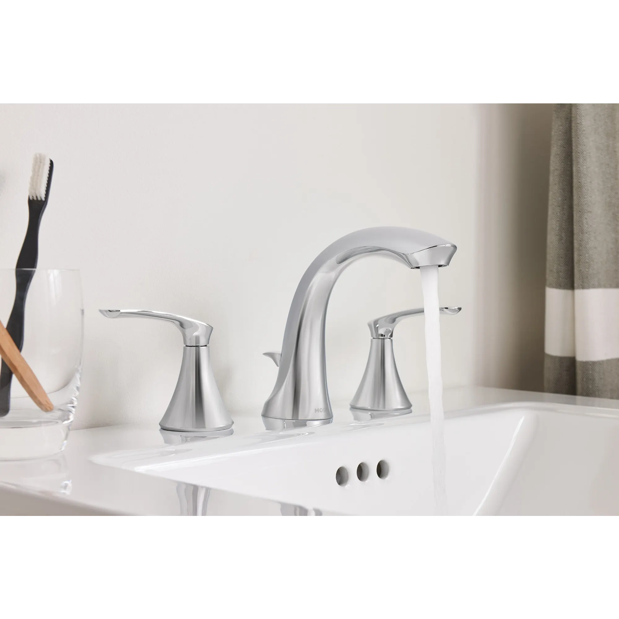 Darcy Two-Handle High Arc Bathroom Faucet - Image 3