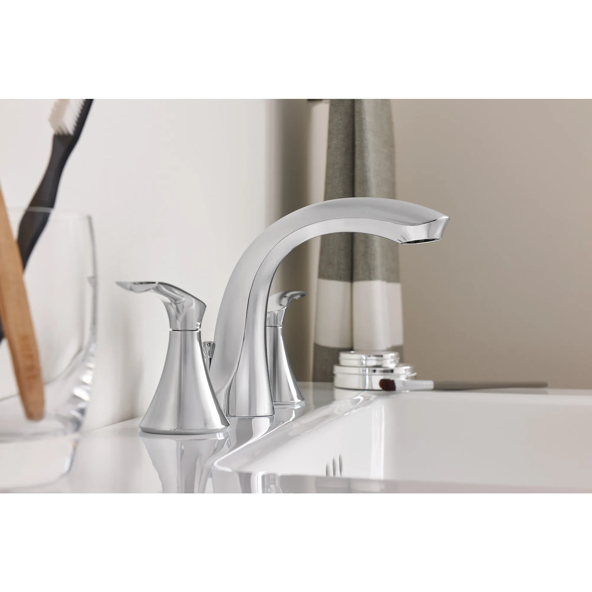 Darcy Two-Handle High Arc Bathroom Faucet - Image 4