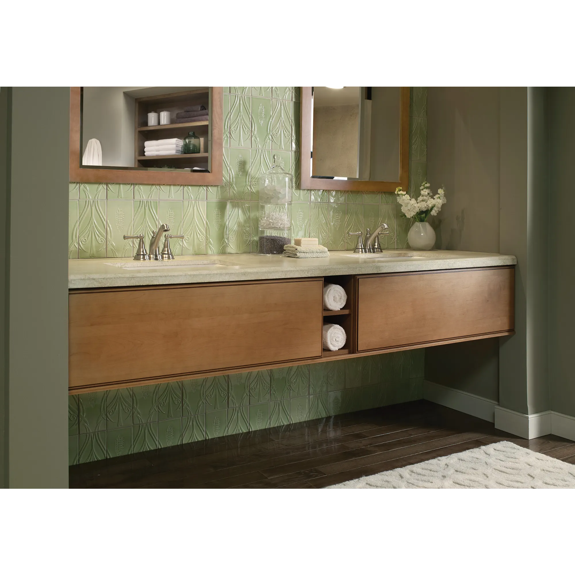Sage Two-handle Centerset Bathroom Sink Faucet - Image 2
