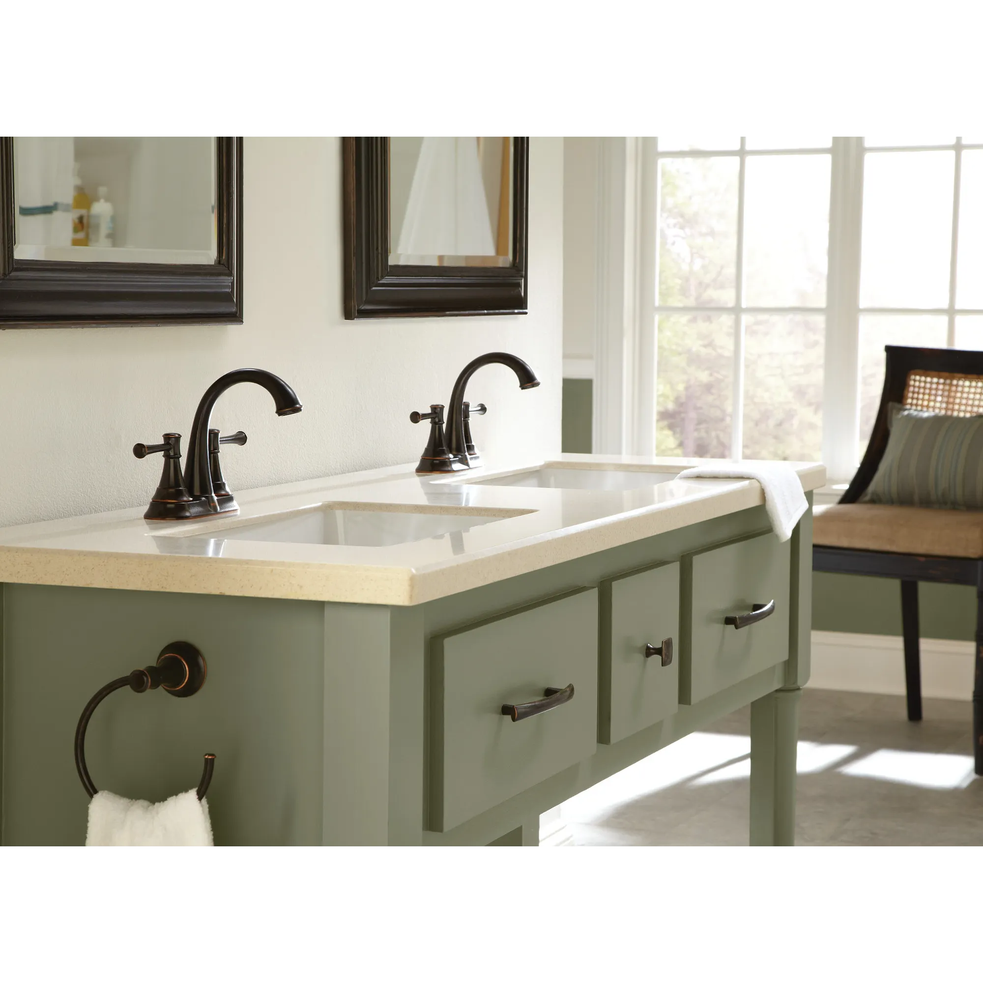 Ashville Two-handle Centerset Bathroom Sink Faucet - Image 9