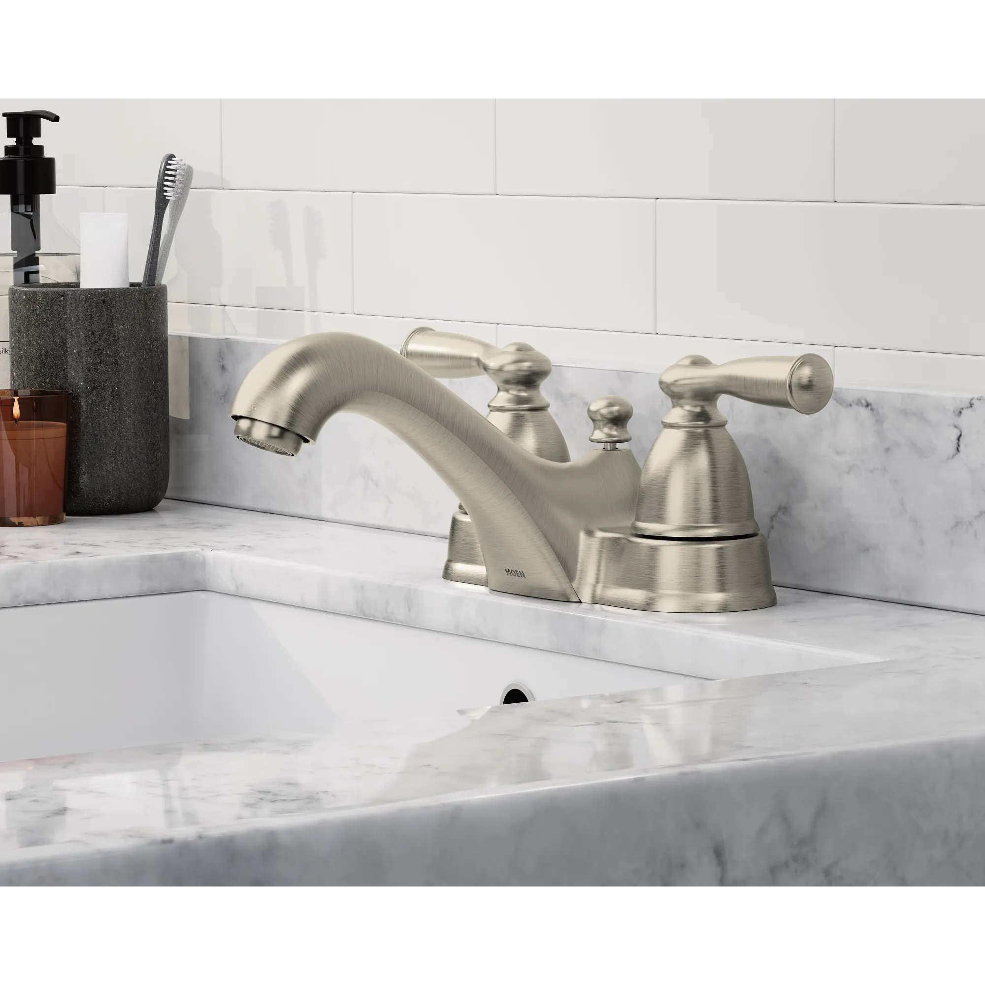 Banbury Two-handle Centerset Bathroom Sink Faucet - Image 5