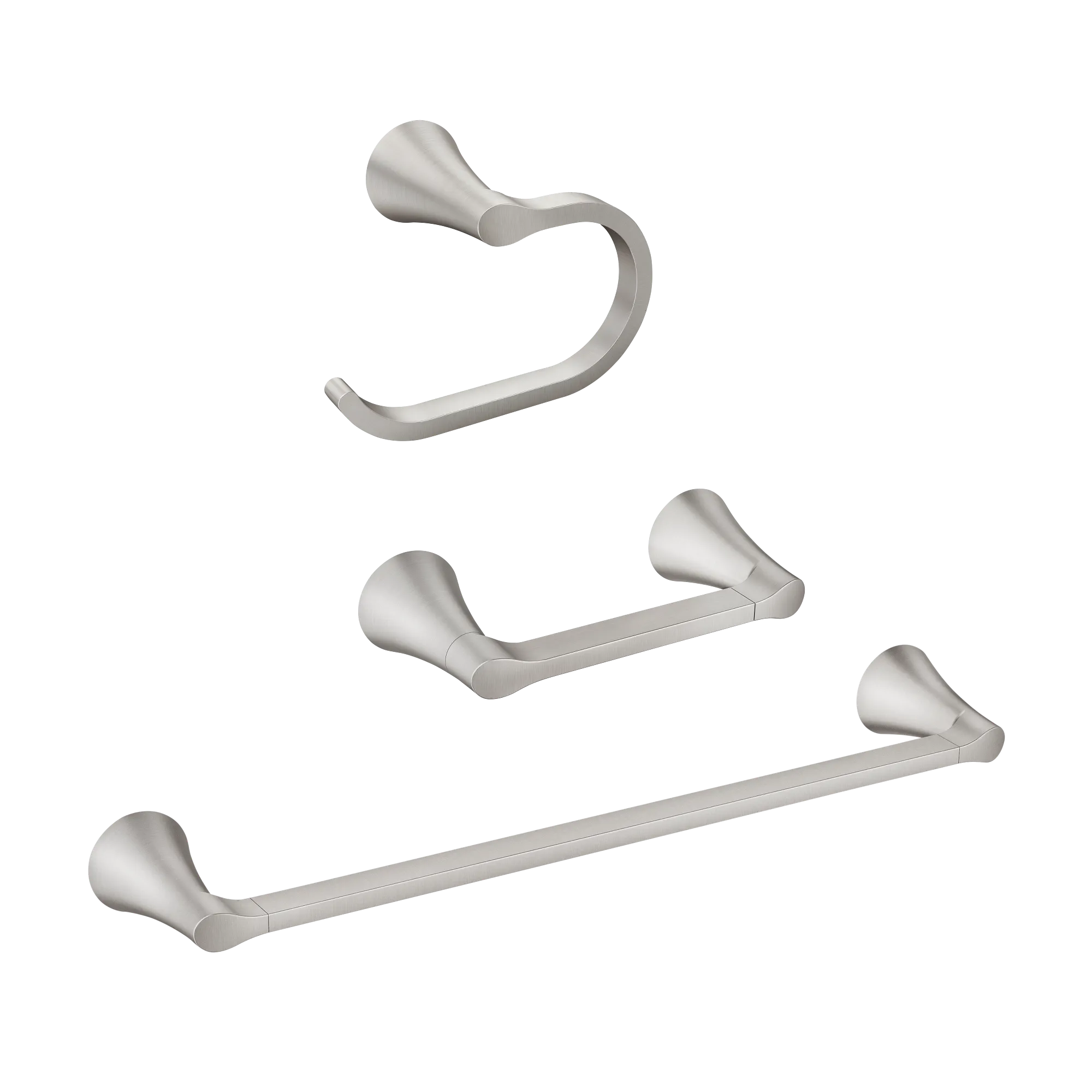 Graeden Chrome pivoting paper holder towel bar towel ring - Image 10