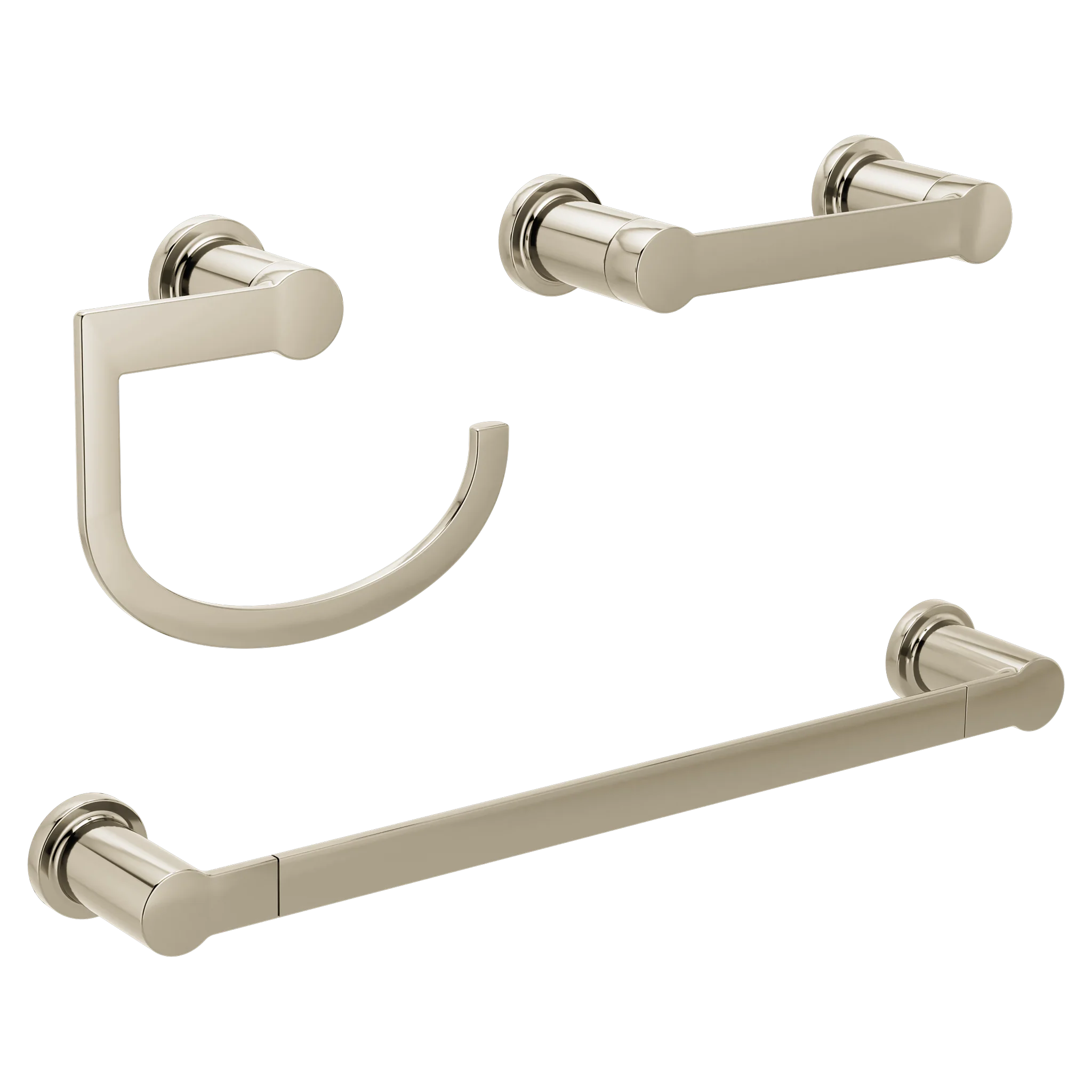 Rinza Matte black pivoting paper holder towel bar towel ring - Image 5