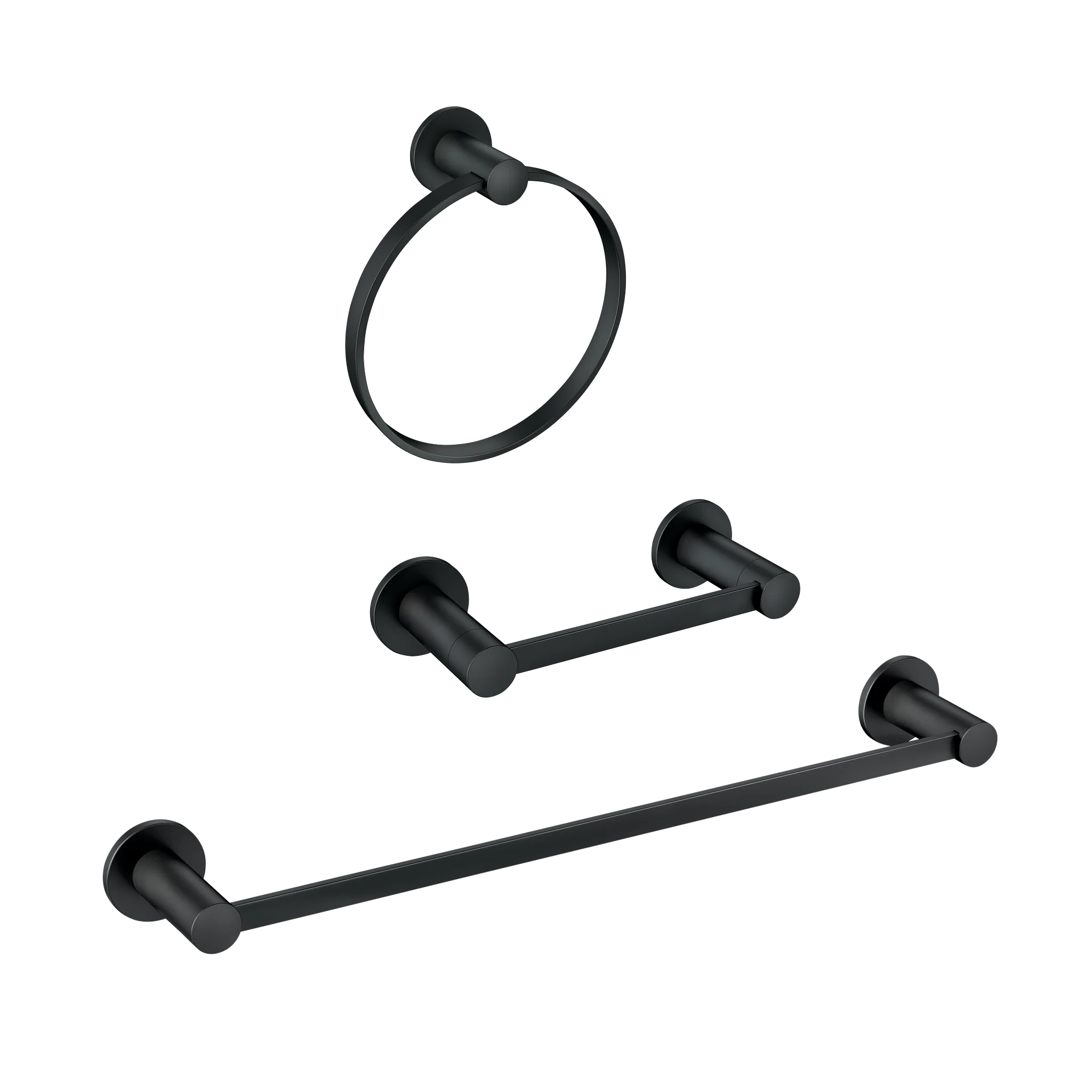 Avri Chrome pivoting paper holder towel bar towel ring - Image 6