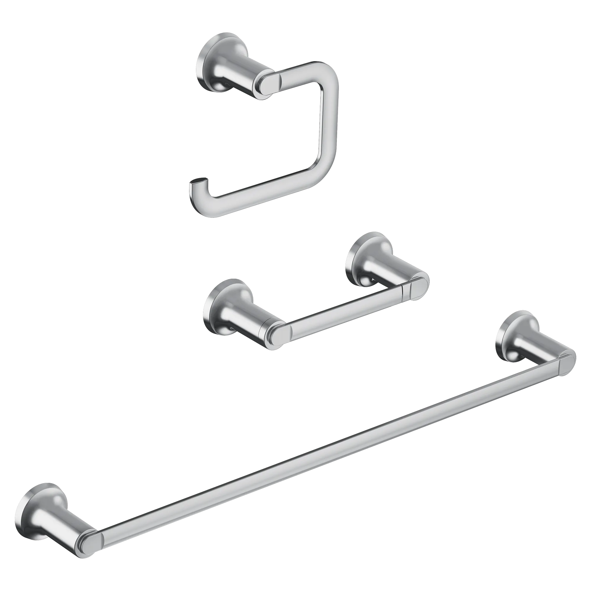 Zyla Chrome pivoting paper holder towel bar towel ring - Image 2
