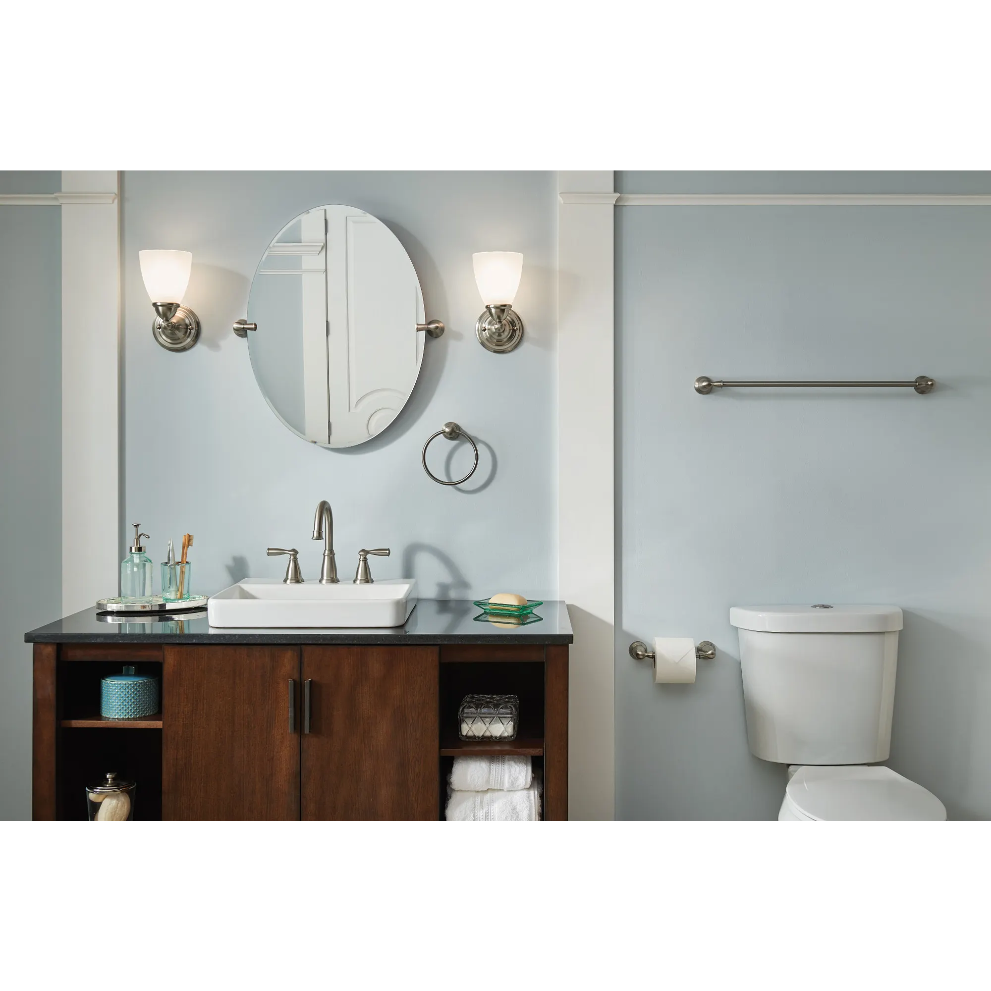 Banbury Matte Black 3 Piece Bath Accessory Kit - Image 5