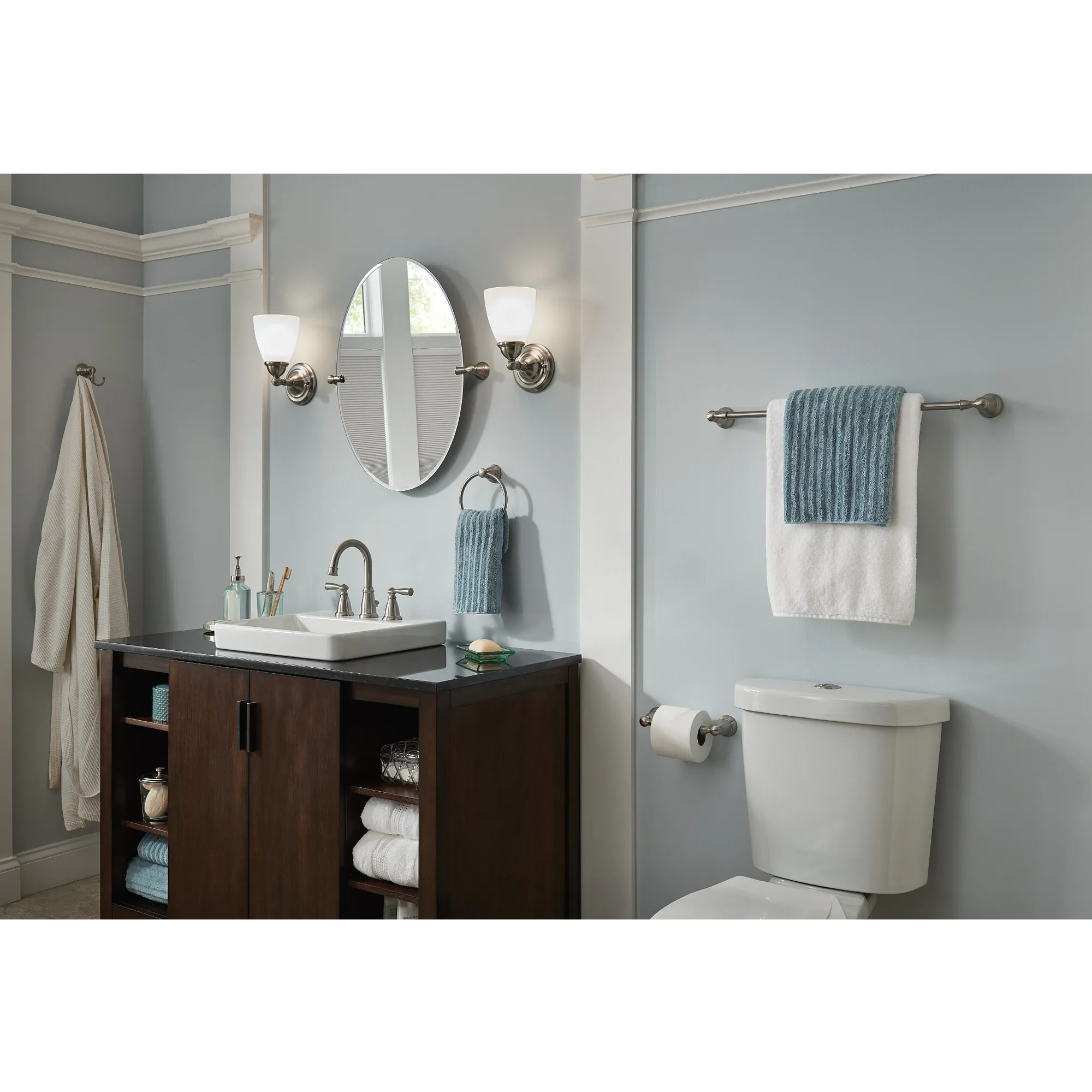 Banbury Matte Black 3 Piece Bath Accessory Kit - Image 7