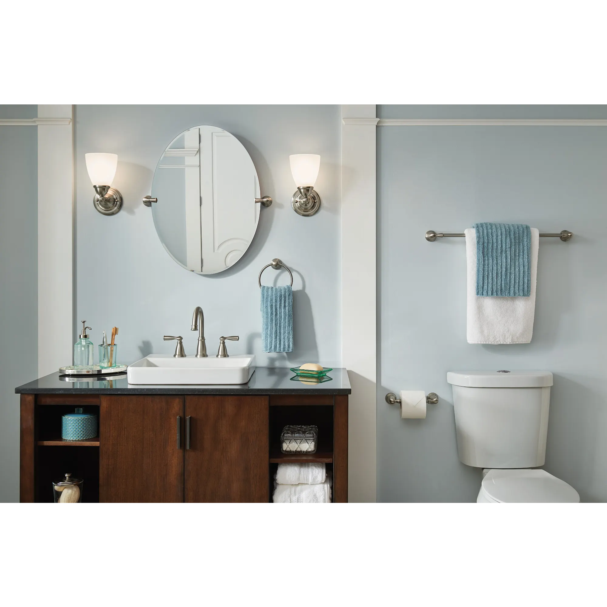Banbury Matte Black 3 Piece Bath Accessory Kit - Image 8