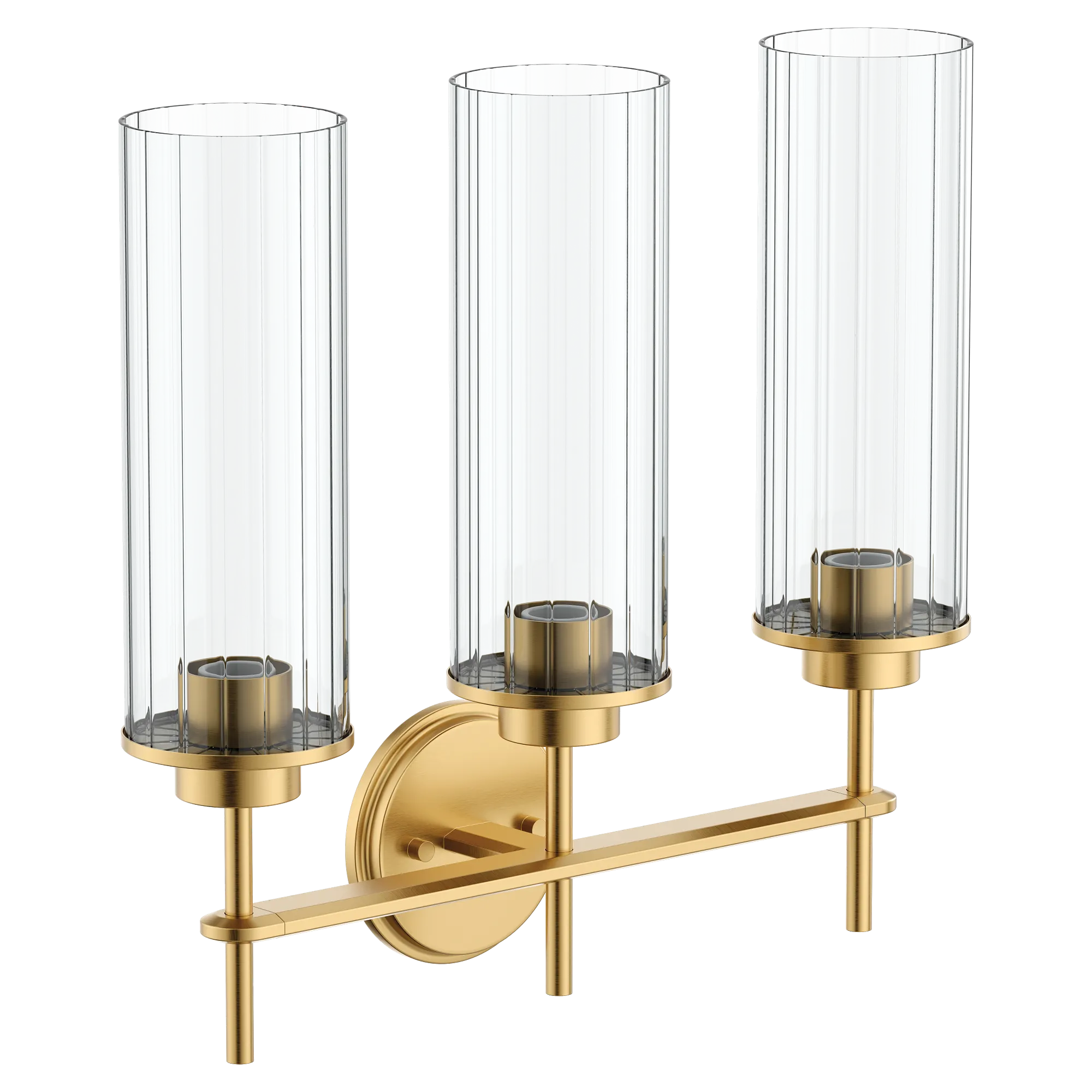 Greenfield Chrome three globe bath light - Image 4