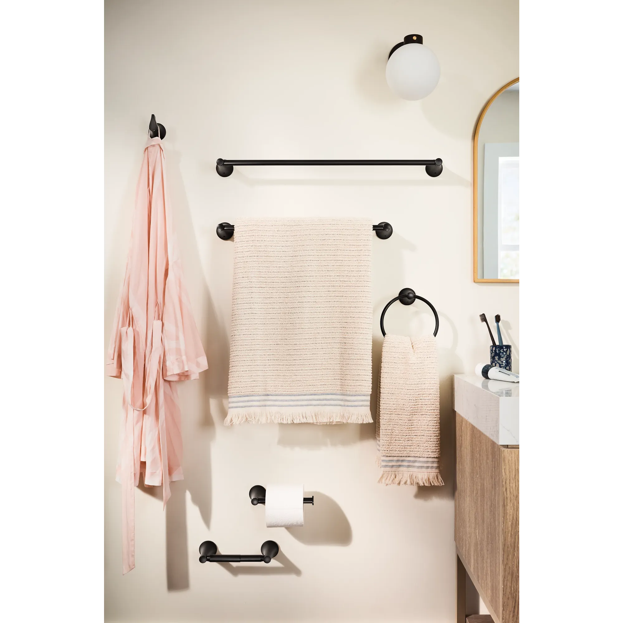 Pyrite Chrome 24" towel bar - Image 6