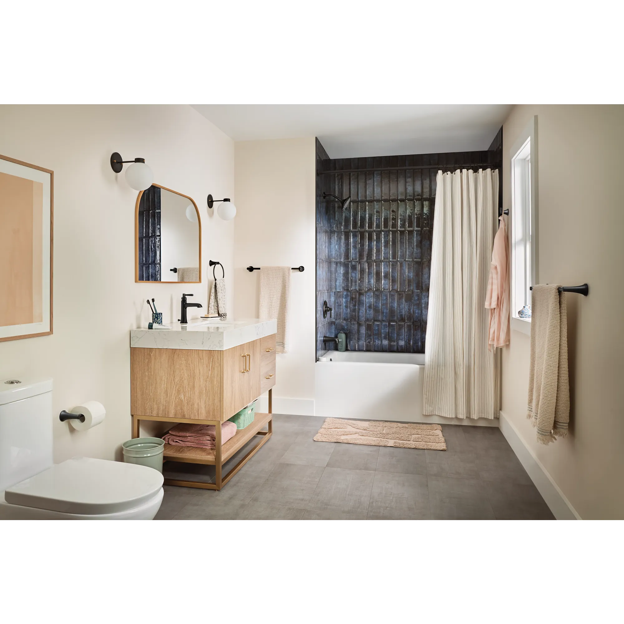 Pyrite Chrome 24" towel bar - Image 9