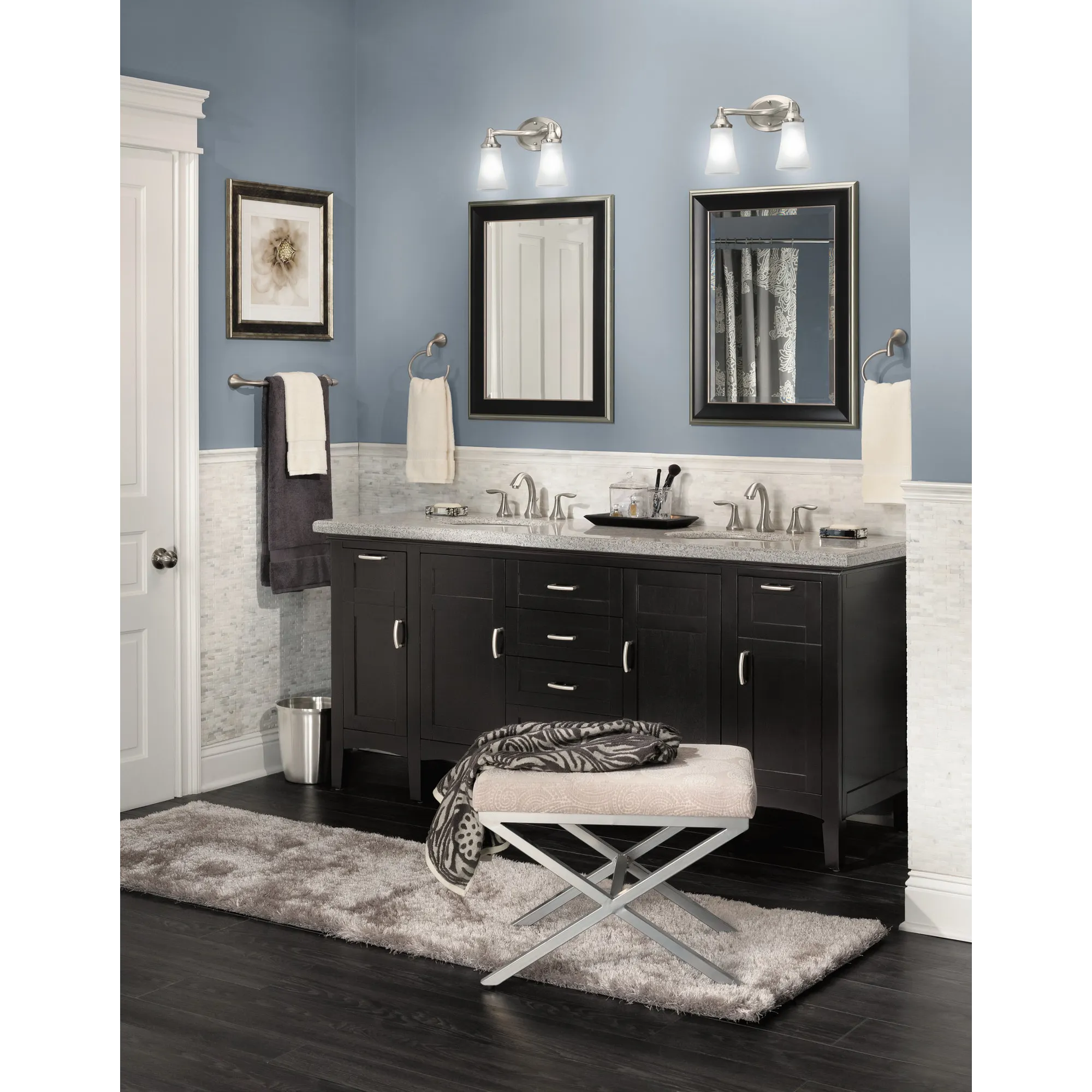Eva Chrome 24" Towel Bar - Image 15
