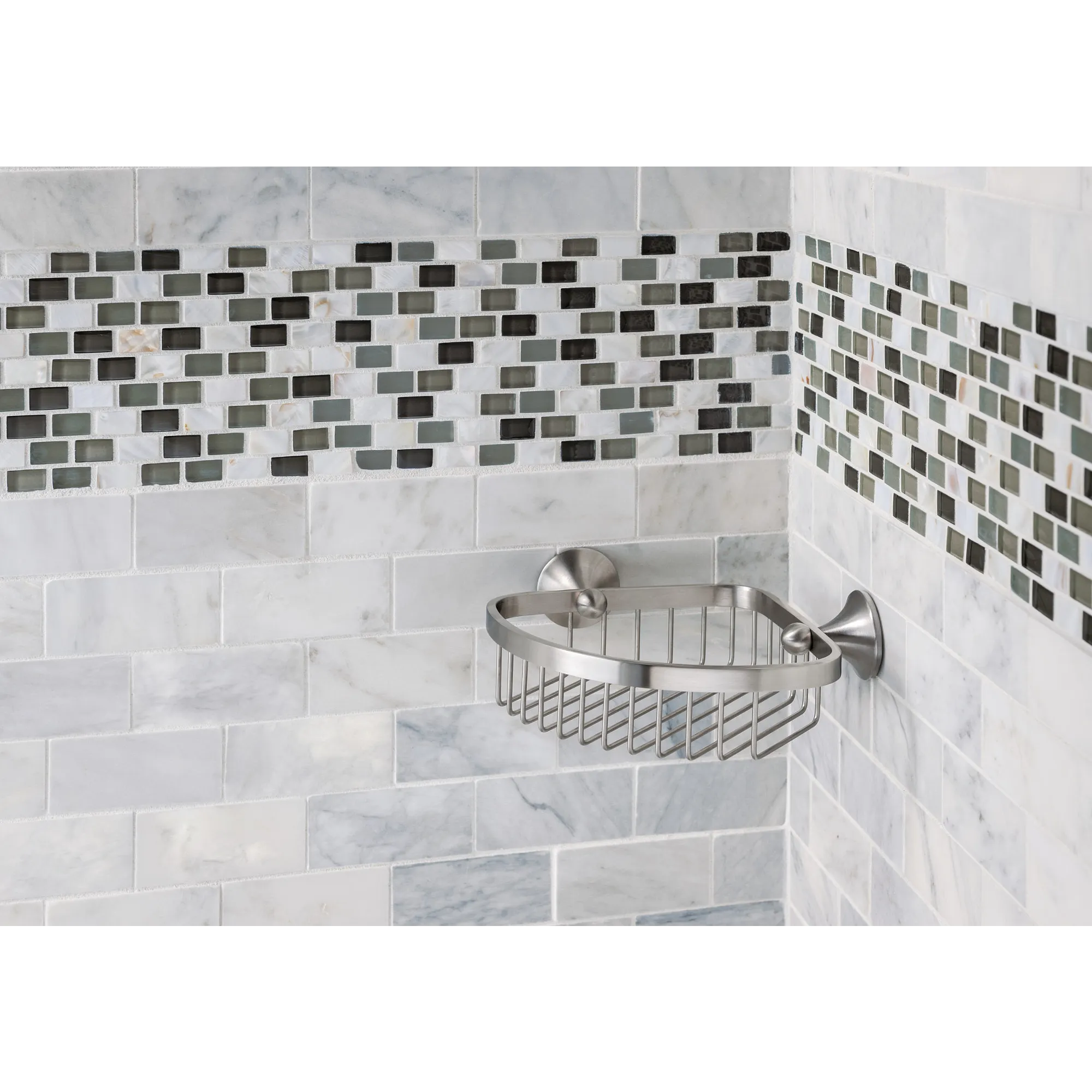 Wynford Chrome Shower Basket - Image 14