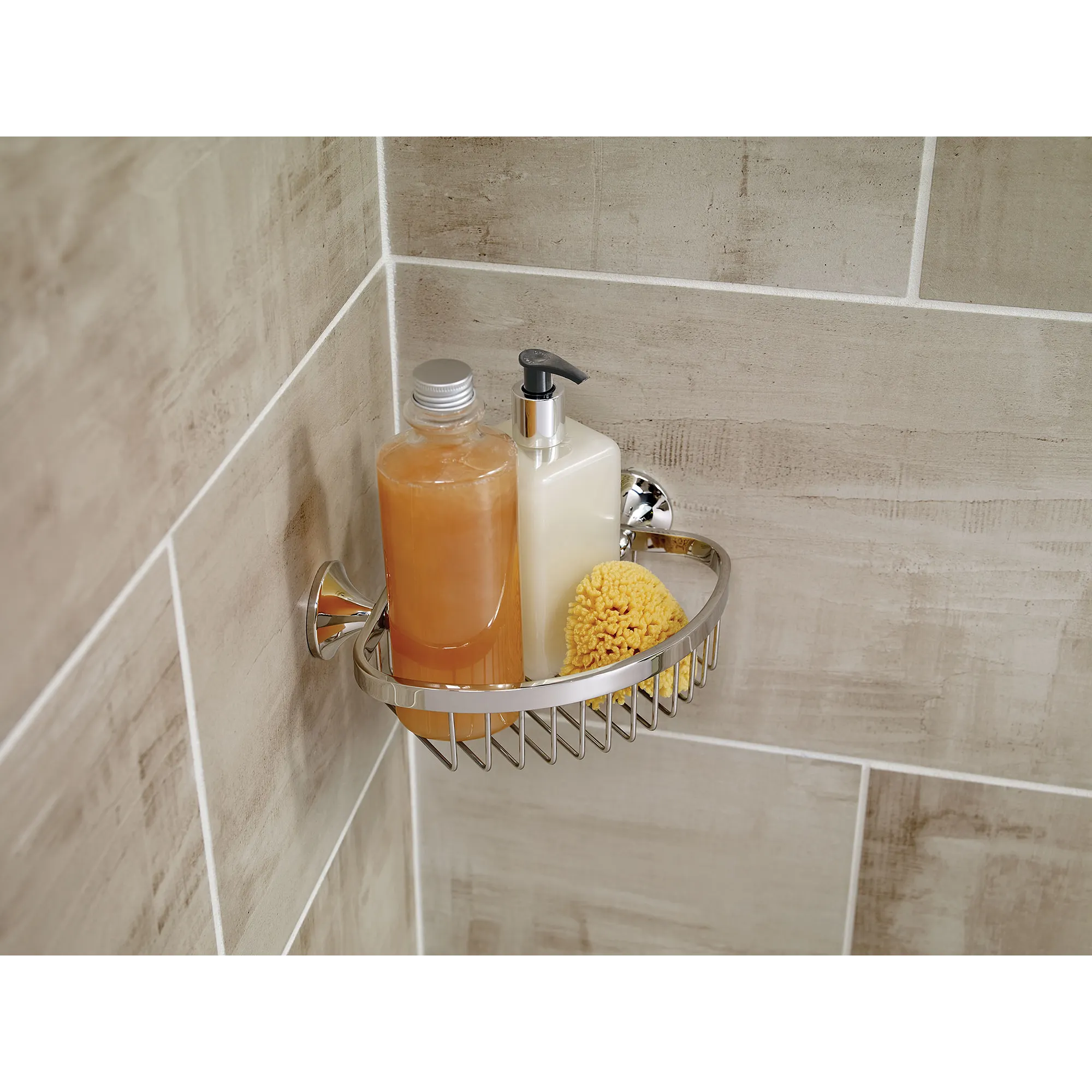Wynford Chrome Shower Basket - Image 9